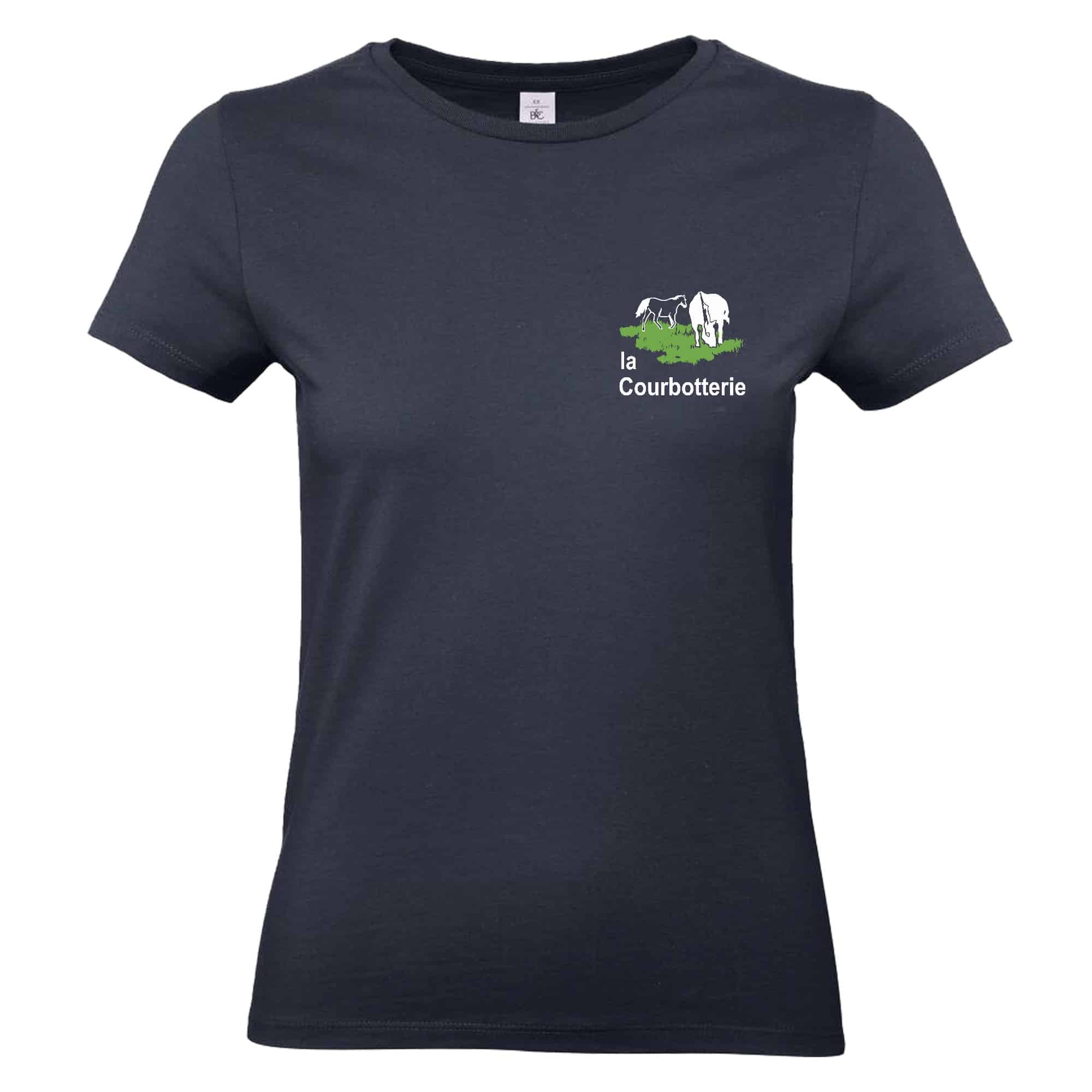 T-SHIRT (femme) - Les écuries de la Courbotterie - Navy - BC04T