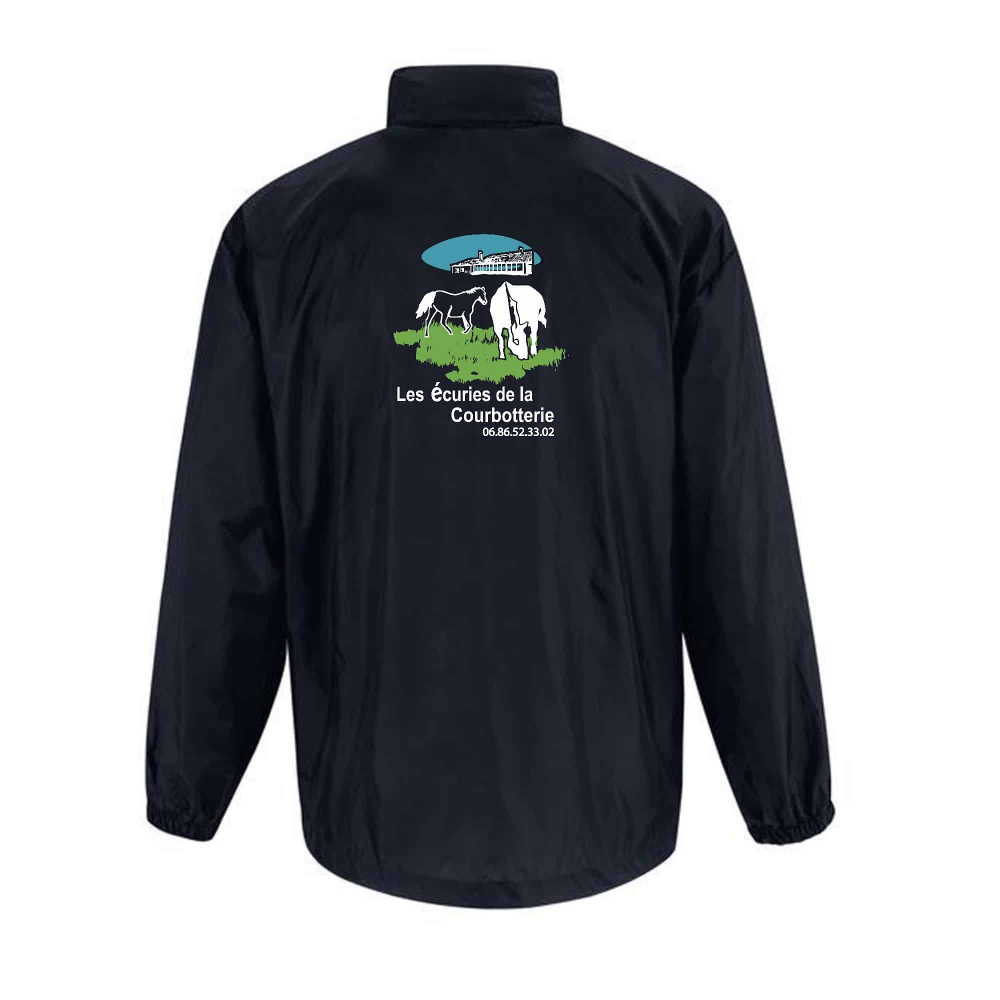 COUPE-VENT (enfant) - Les écuries de la Courbotterie - Navy - BC631 – Image 3