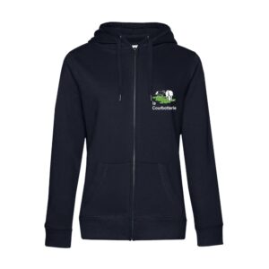 SWEAT ZIPPÉ (femme) - Les écuries de la Courbotterie - Navy - BCW03Q