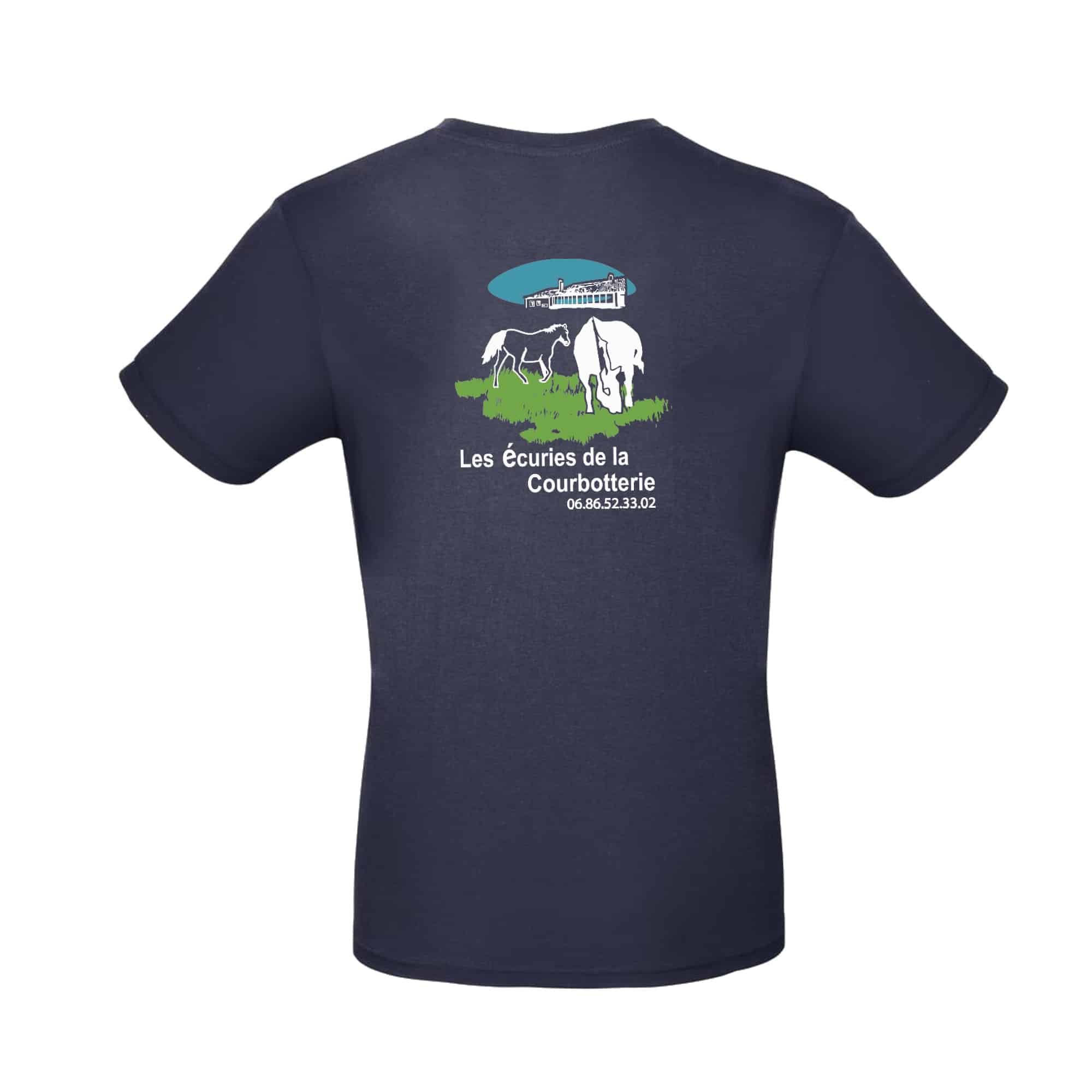 T-SHIRT (enfant) - Les écuries de la Courbotterie - Navy - BC03TK – Image 3