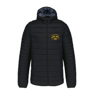 DOUDOUNE AVEC MANCHES ET CAPUCHE (homme) - Écurie de Couronne - Noir - K6110