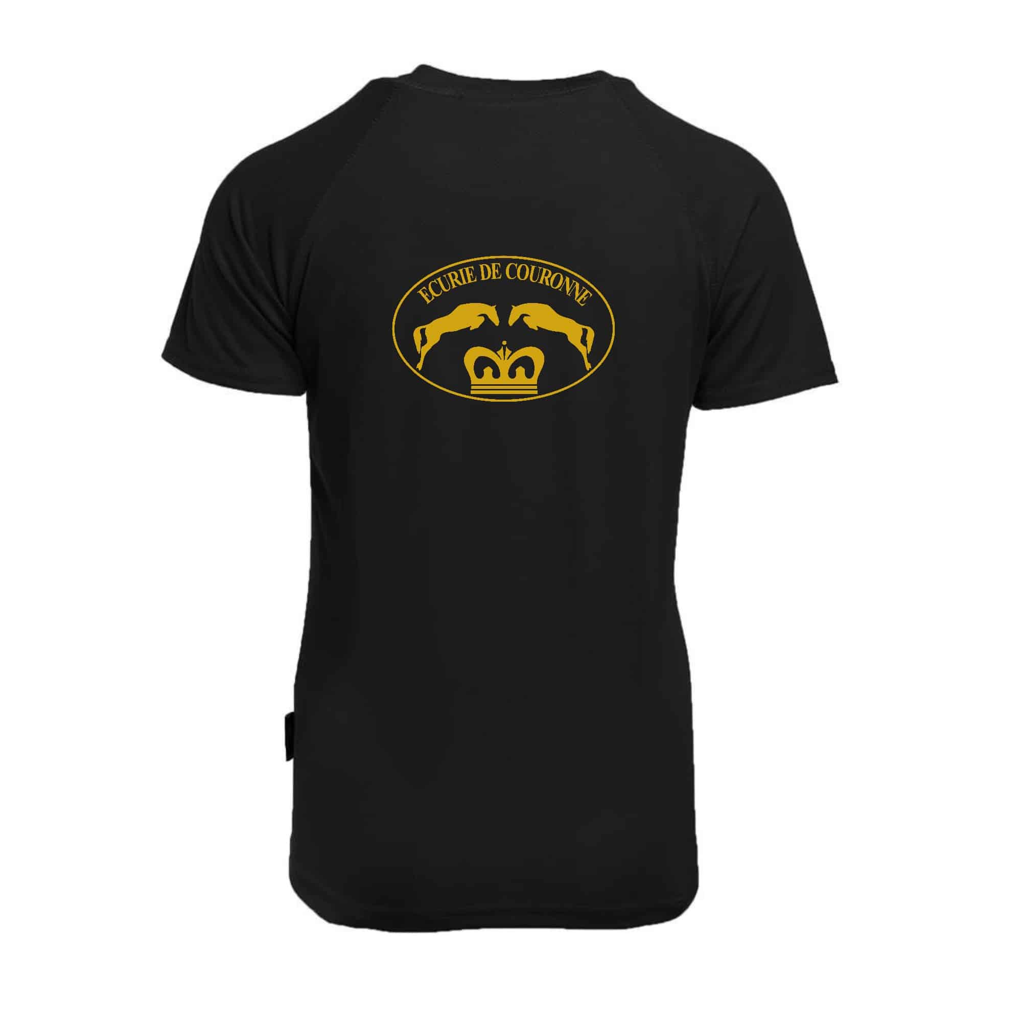 T-Shirt respirant (femme) - Écurie de Couronne - Noir - PK141 – Image 3