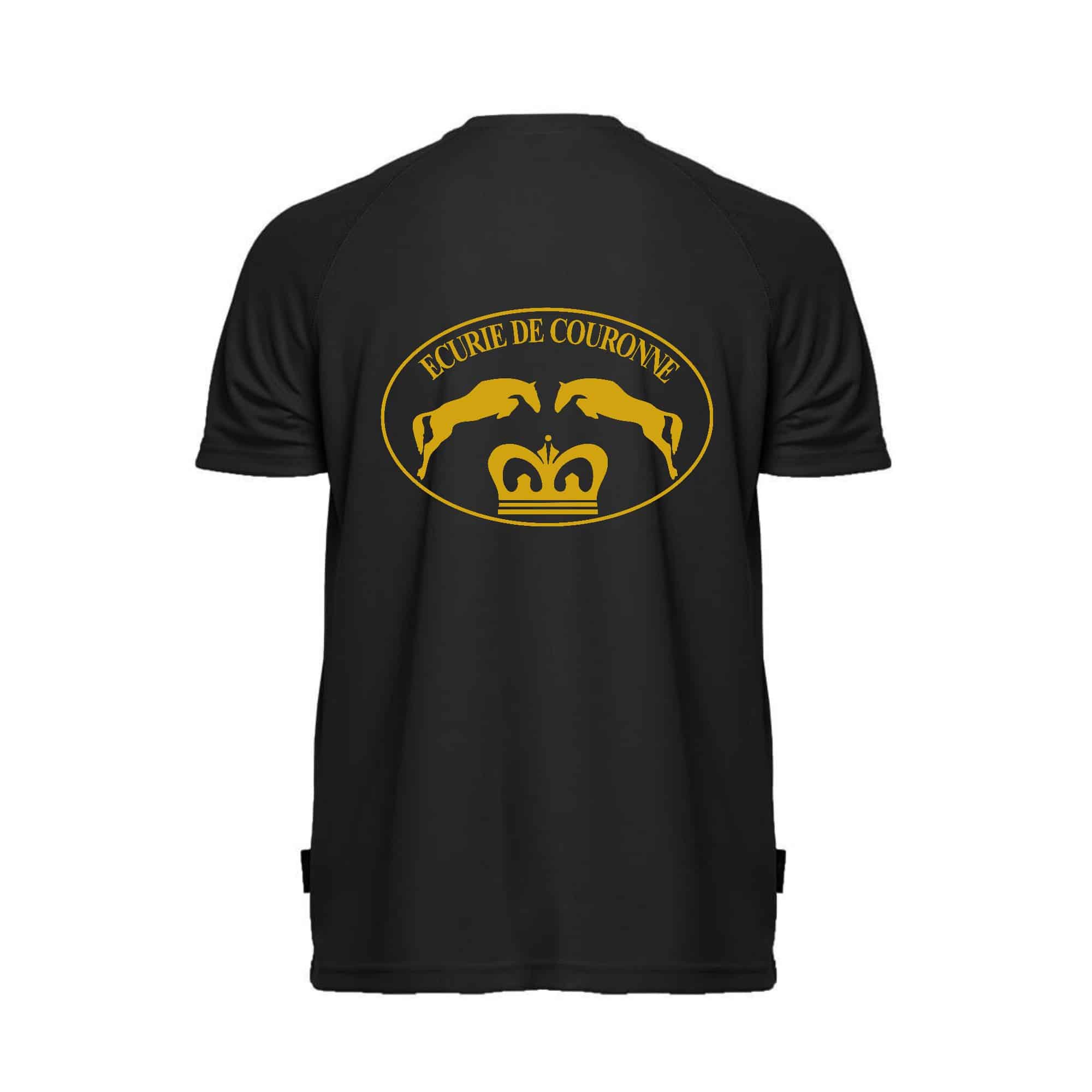 T-Shirt respirant (enfant) - Écurie de Couronne - Noir - PK142 – Image 3