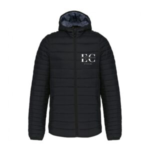 DOUDOUNE AVEC MANCHES ET CAPUCHE (homme) - Écuries Certeaux - Noir - K6110