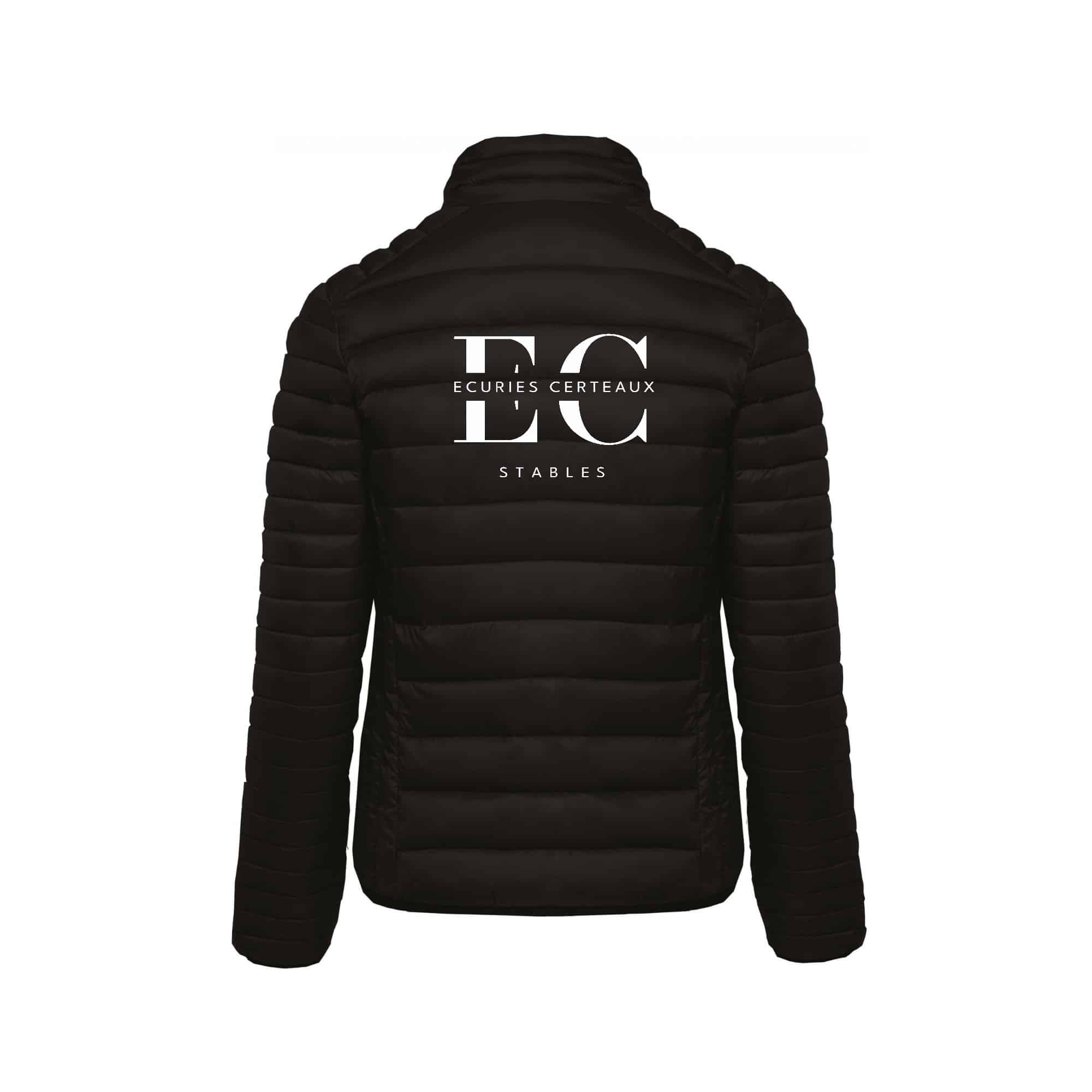 DOUDOUNE AVEC MANCHES (femme) - Écuries Certeaux - Noir - K6121 – Image 3