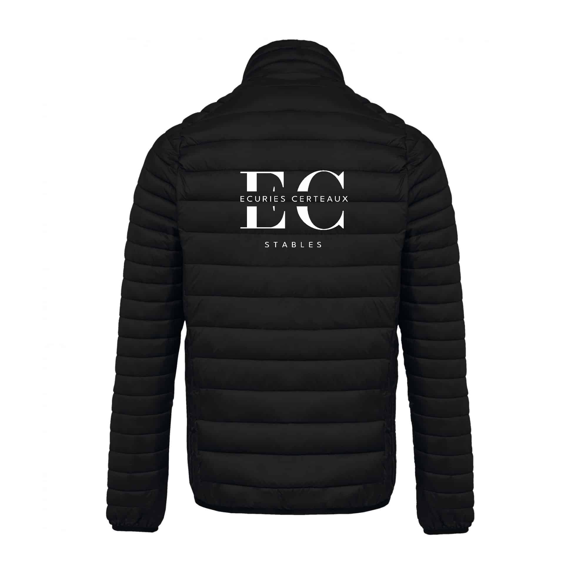 DOUDOUNE AVEC MANCHES (homme) - Écuries Certeaux - Noir - K6120 – Image 3