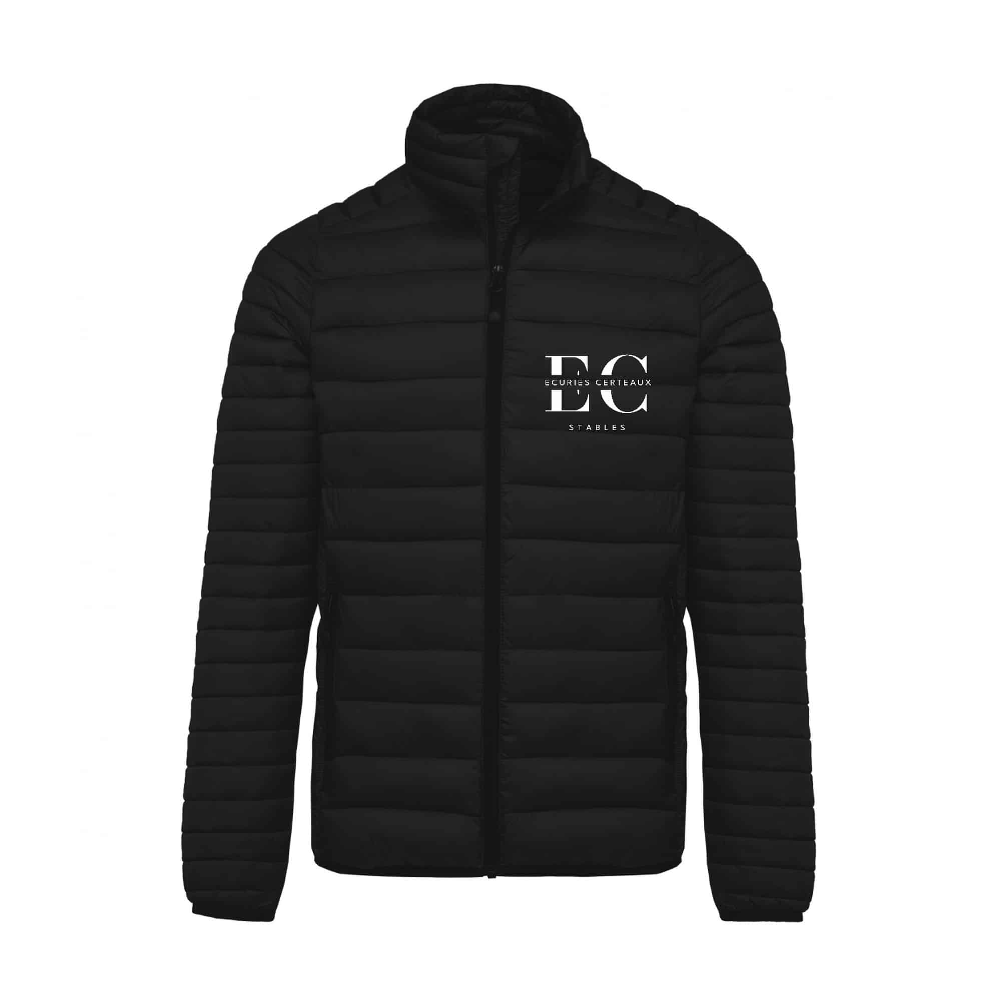 DOUDOUNE AVEC MANCHES (homme) - Écuries Certeaux - Noir - K6120