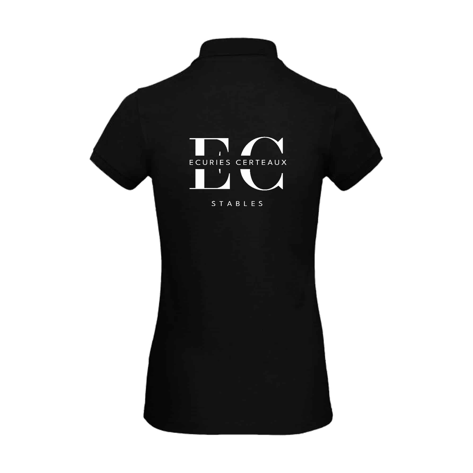 POLO (femme) - Écuries Certeaux - Noir - BCI1F – Image 3