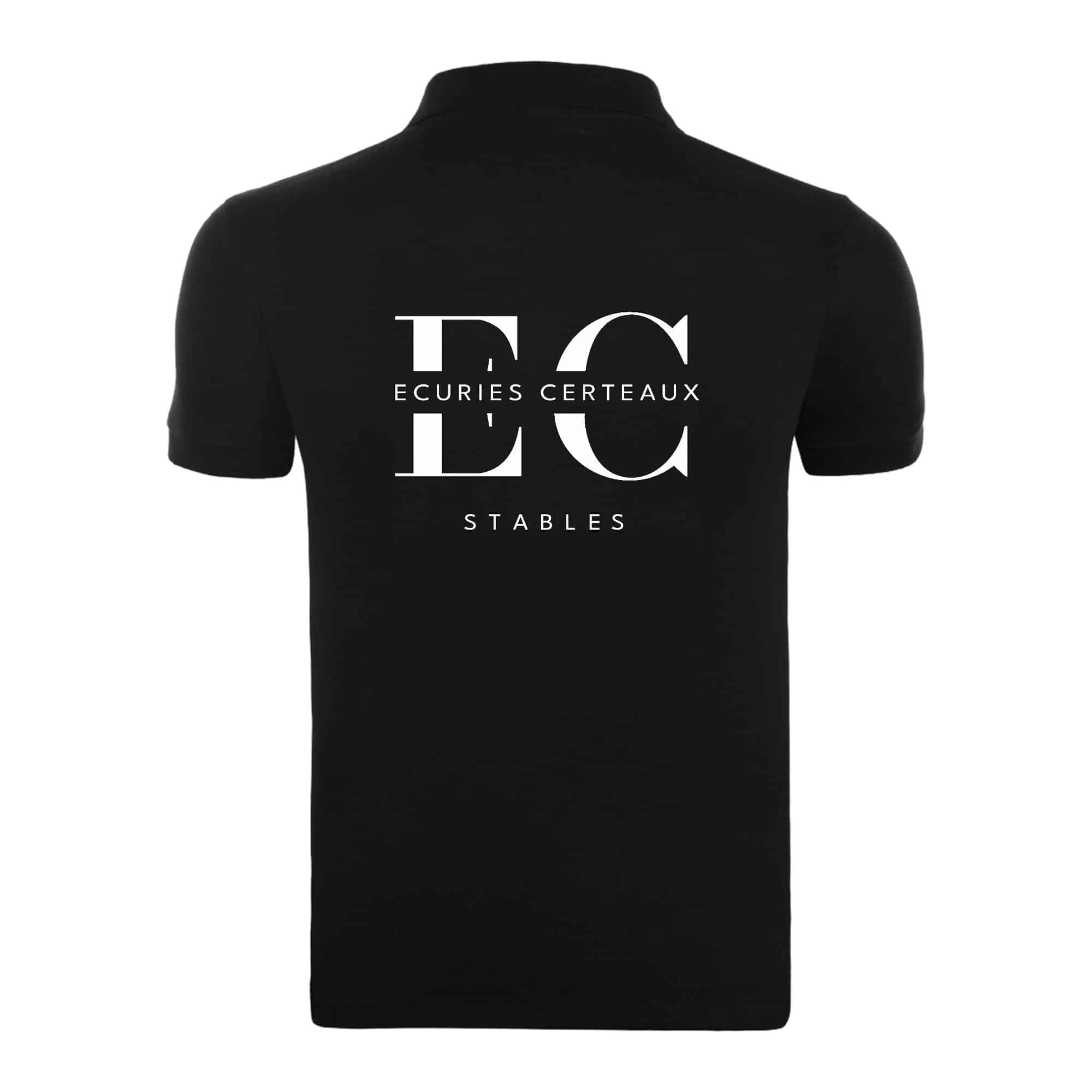 POLO (homme) - Écuries Certeaux - Noir - BCID1 – Image 3