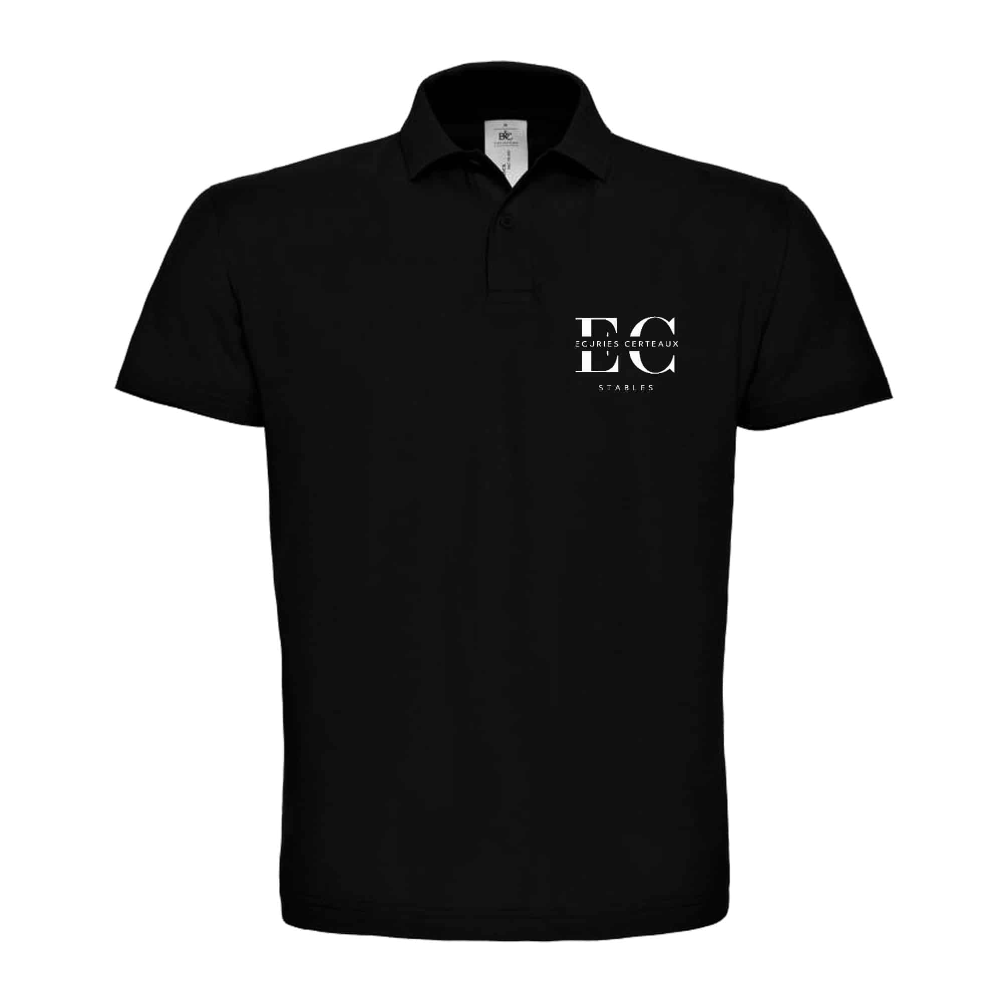POLO (homme) - Écuries Certeaux - Noir - BCID1
