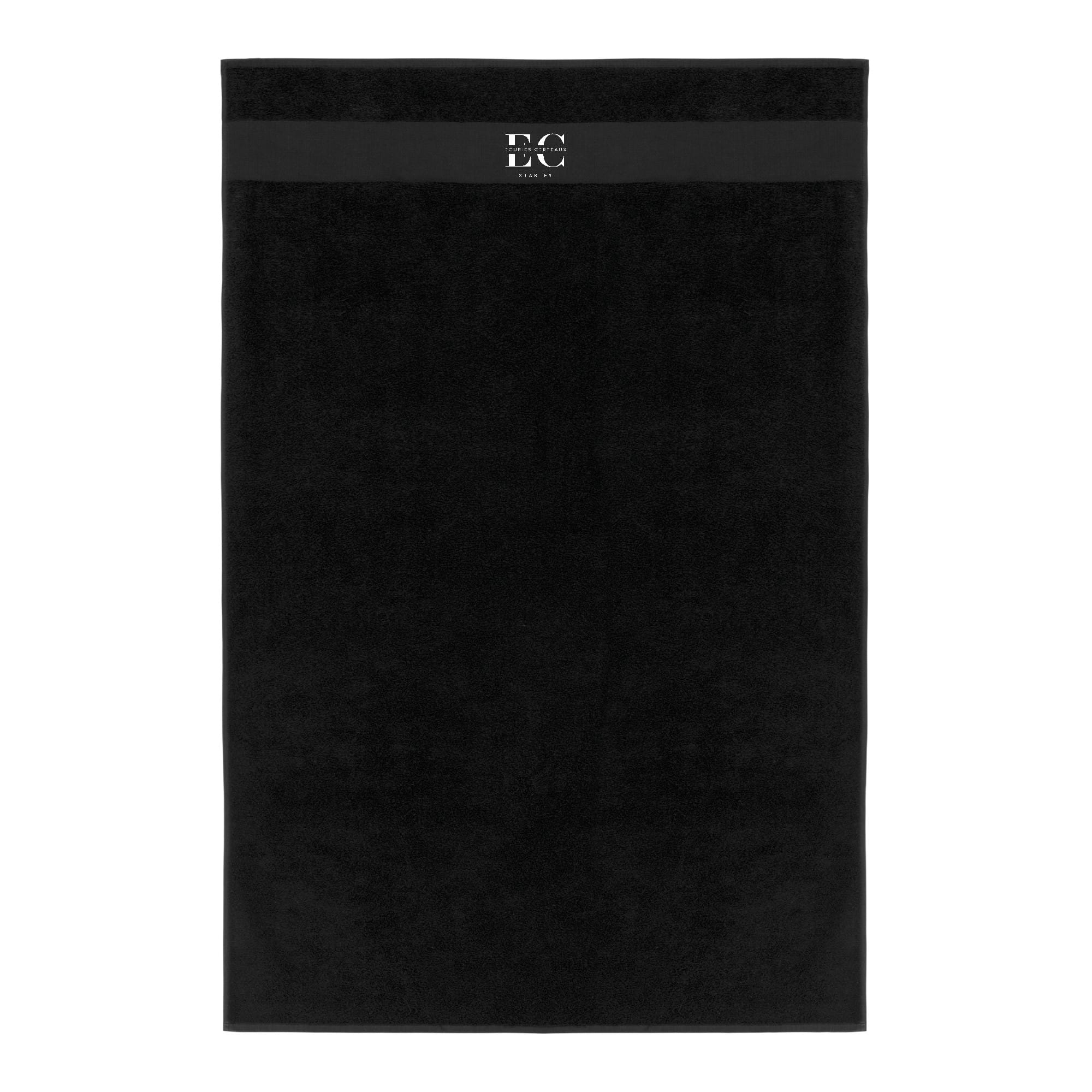 Serviette éponge - Écuries Certeaux - Noir - k111