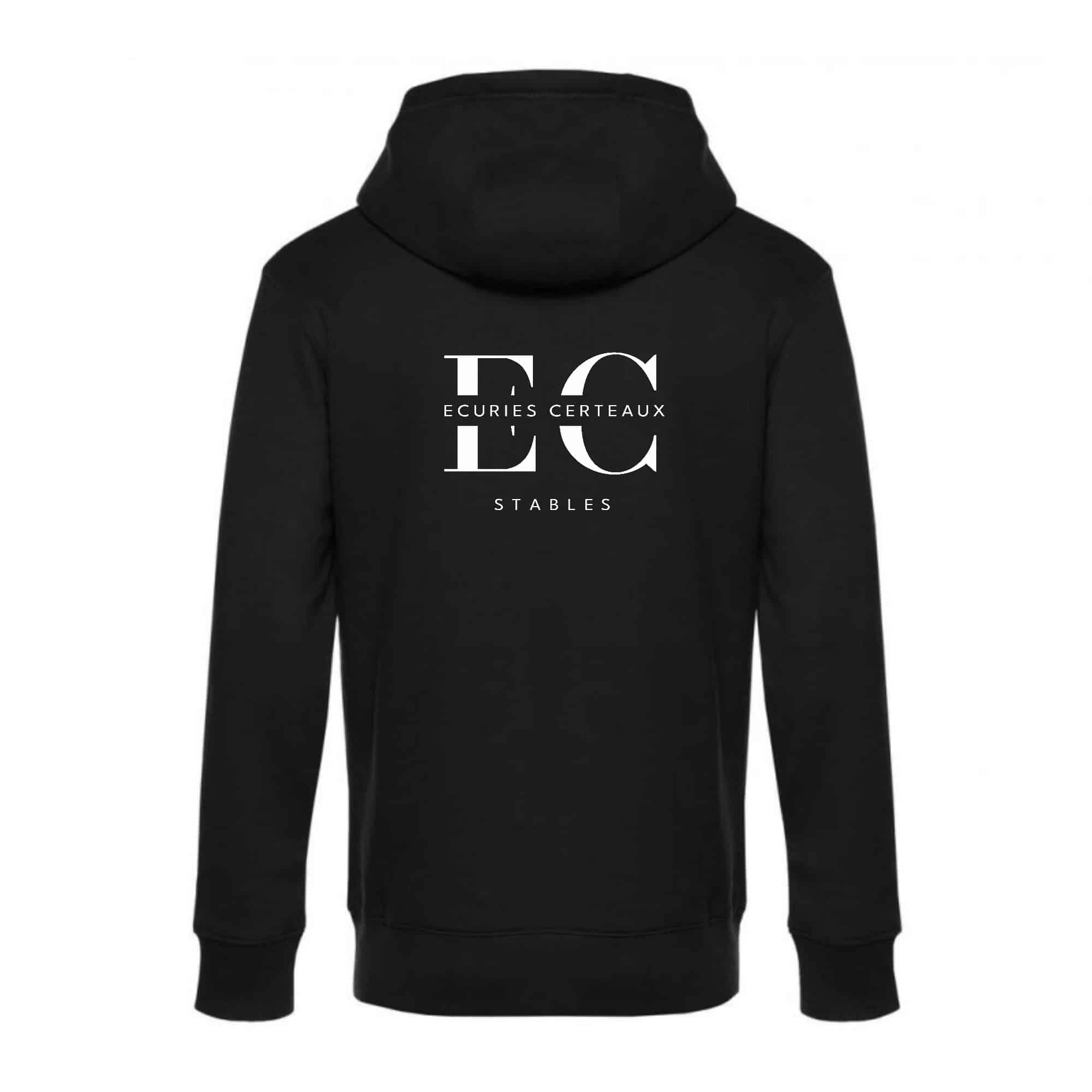 SWEAT ZIPPÉ (Homme) - Écuries Certeaux - Noir - BCU03K – Image 3