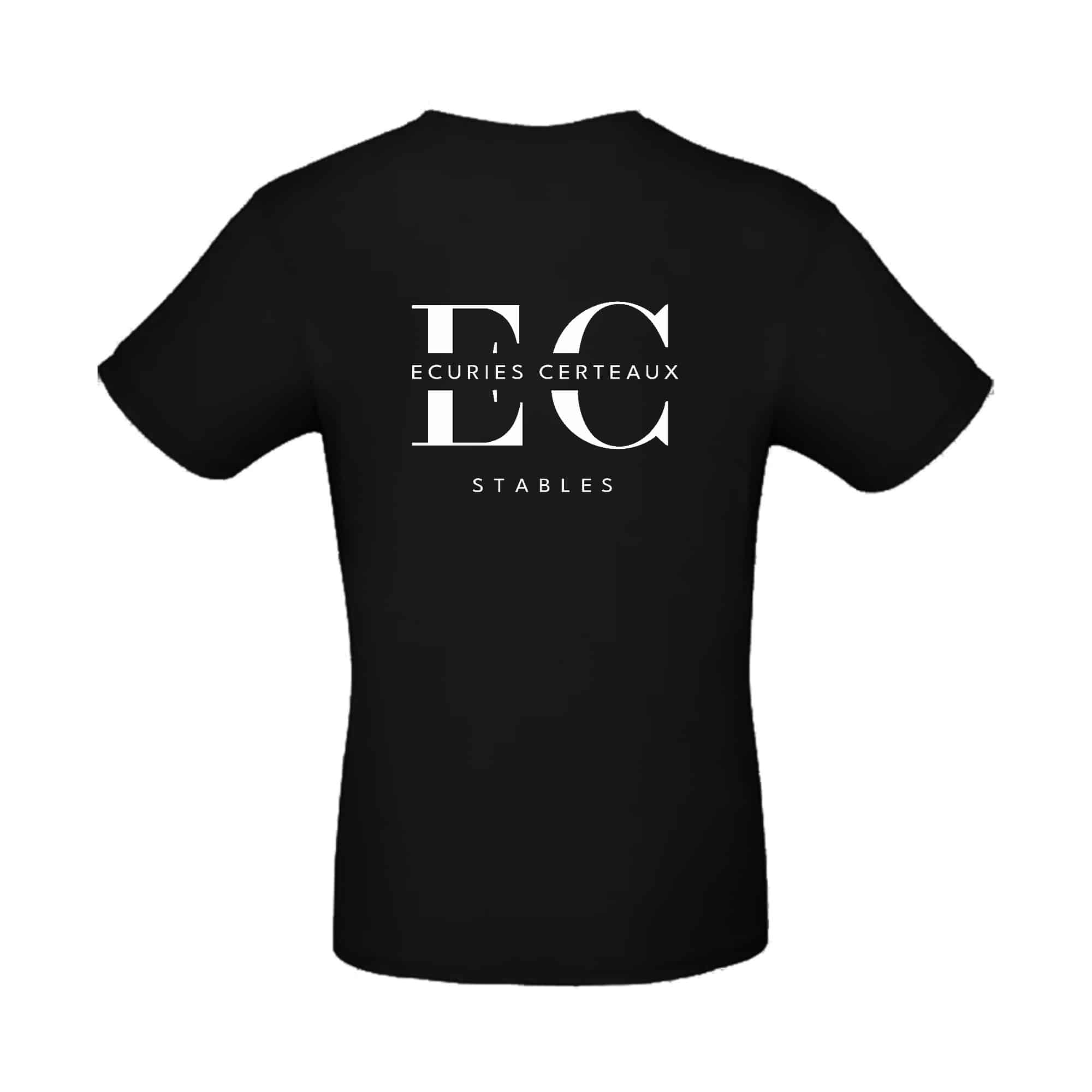 T-SHIRT (enfant) - Écuries Certeaux - Noir - BC03TK – Image 3
