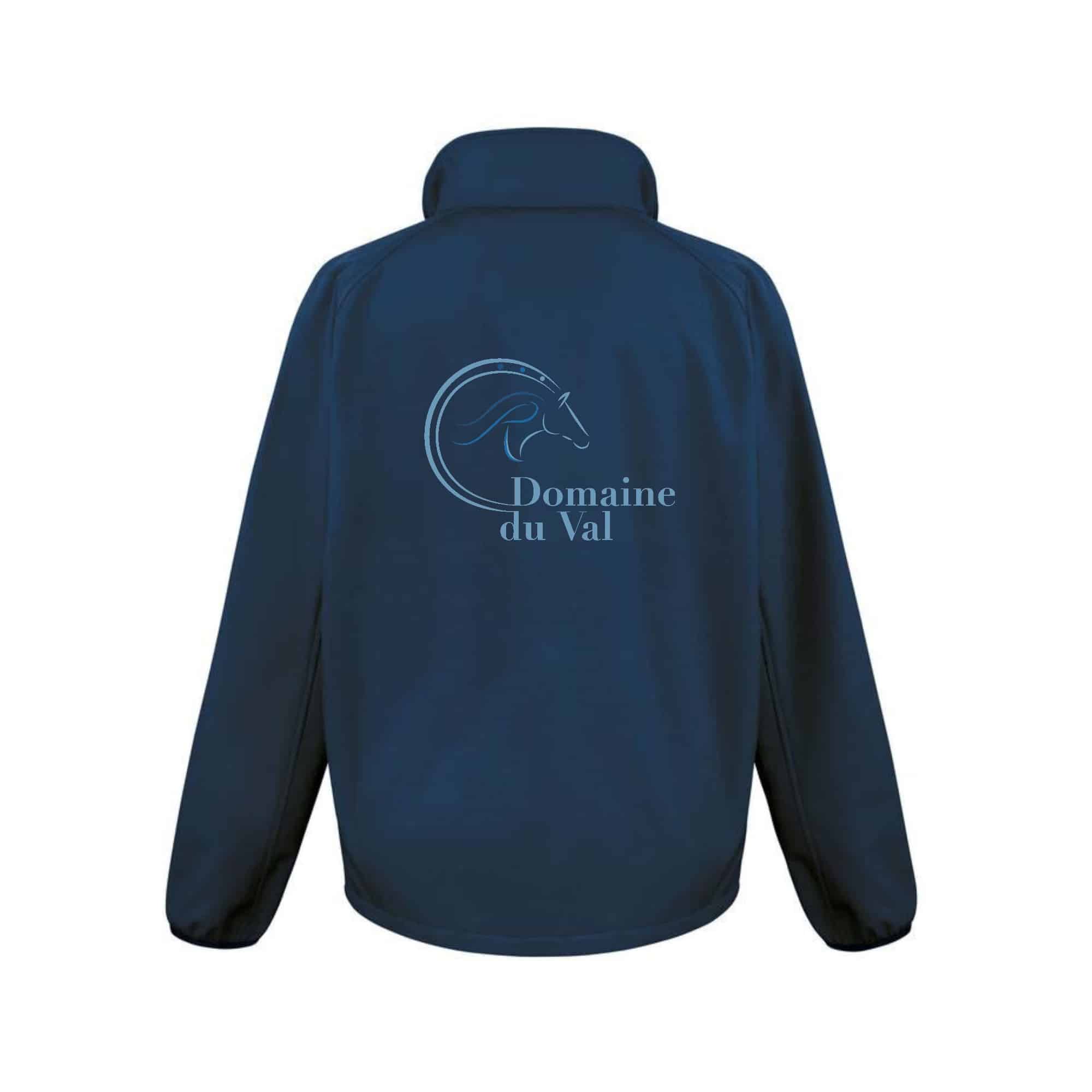 SOFTSHELL ECO (homme) – Centre équestre Domaine du Val - Navy - RS231 – Image 3