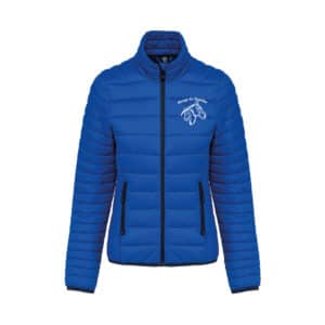 DOUDOUNE AVEC MANCHES (femme) - Elevage du Chatellier - Bleu roi - K6121