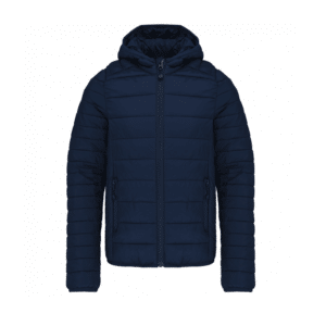 DOUDOUNE AVEC MANCHES ET CAPUCHE (enfant) - AUZELLES EQUITATION - Navy - K6112
