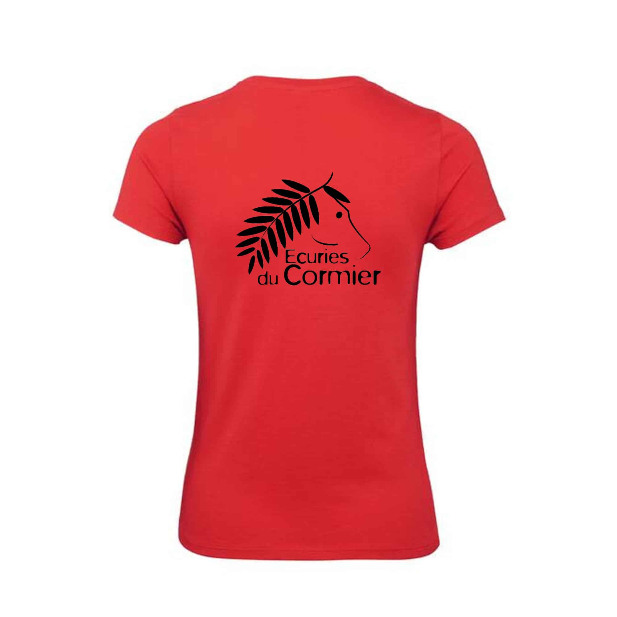 T-SHIRT (femme) - DOYON Ludivine – Rouge - BC04T – Image 3