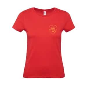 T-SHIRT (femme) - ECURIE DU VAL (76) - Rouge - BC04T
