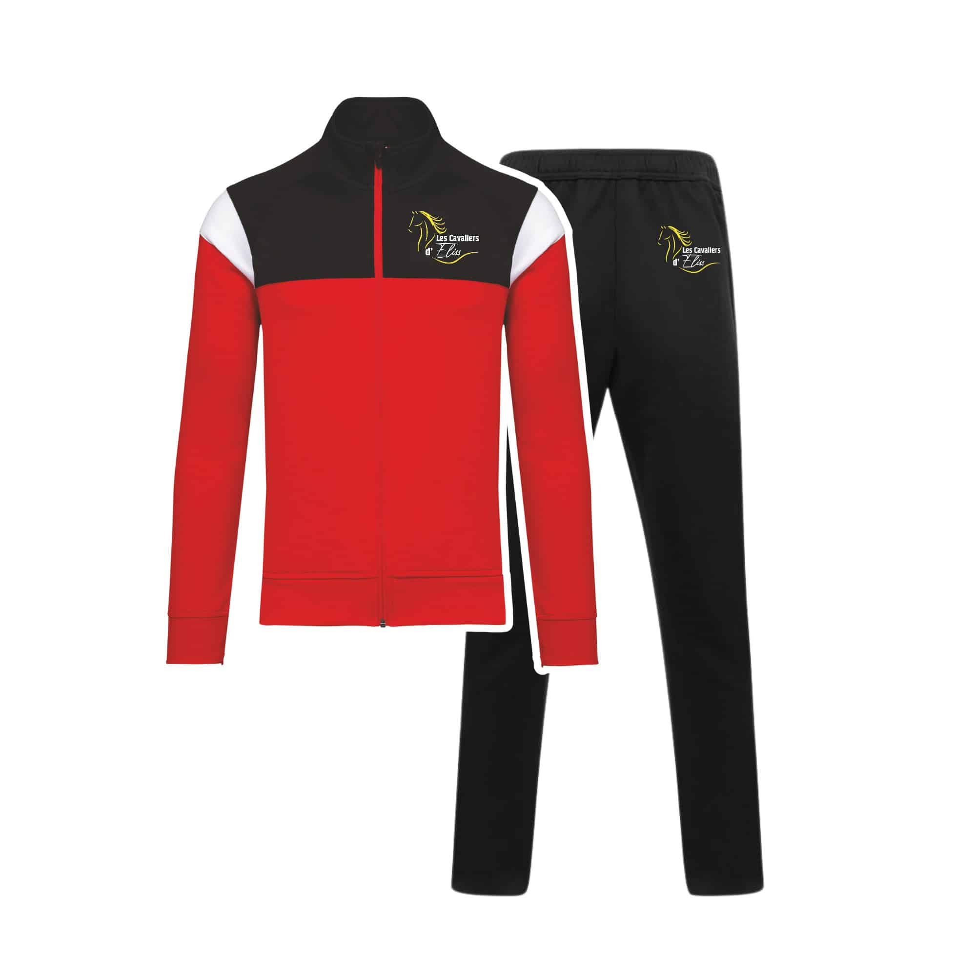 Ensemble de survetement (adulte) - Cavaliers d'eliss - Rouge - ES001