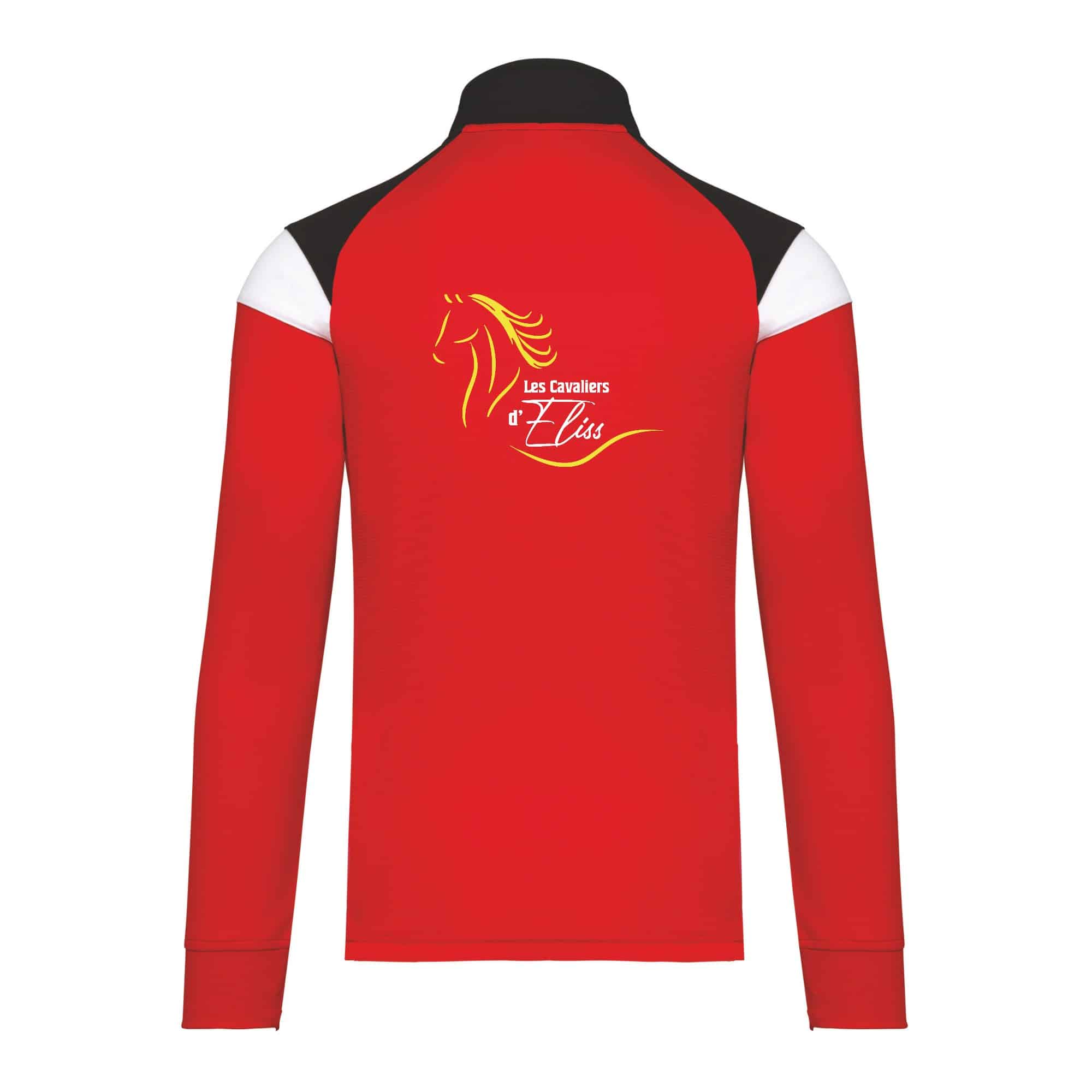 Veste de survêtement zippée (unisexe) - Cavaliers d'eliss - Rouge - PA390 – Image 3