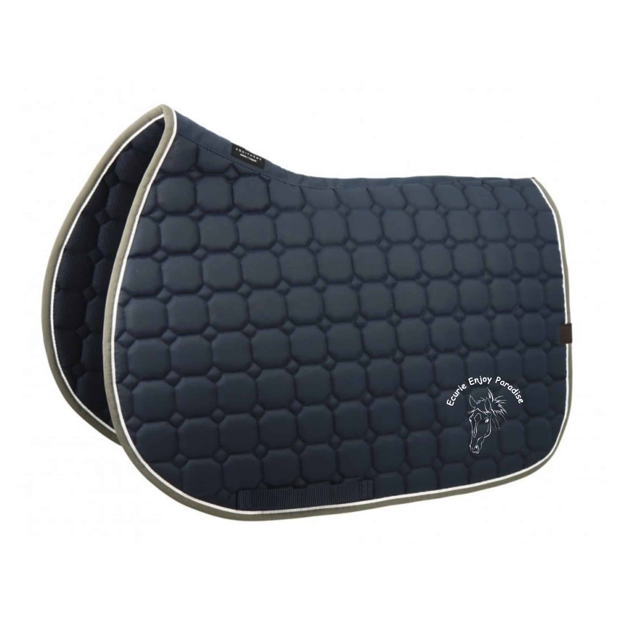 Tapis de selle Equithème "Orion" - ECURIE ENJOY PARADISE - Navy - 20477