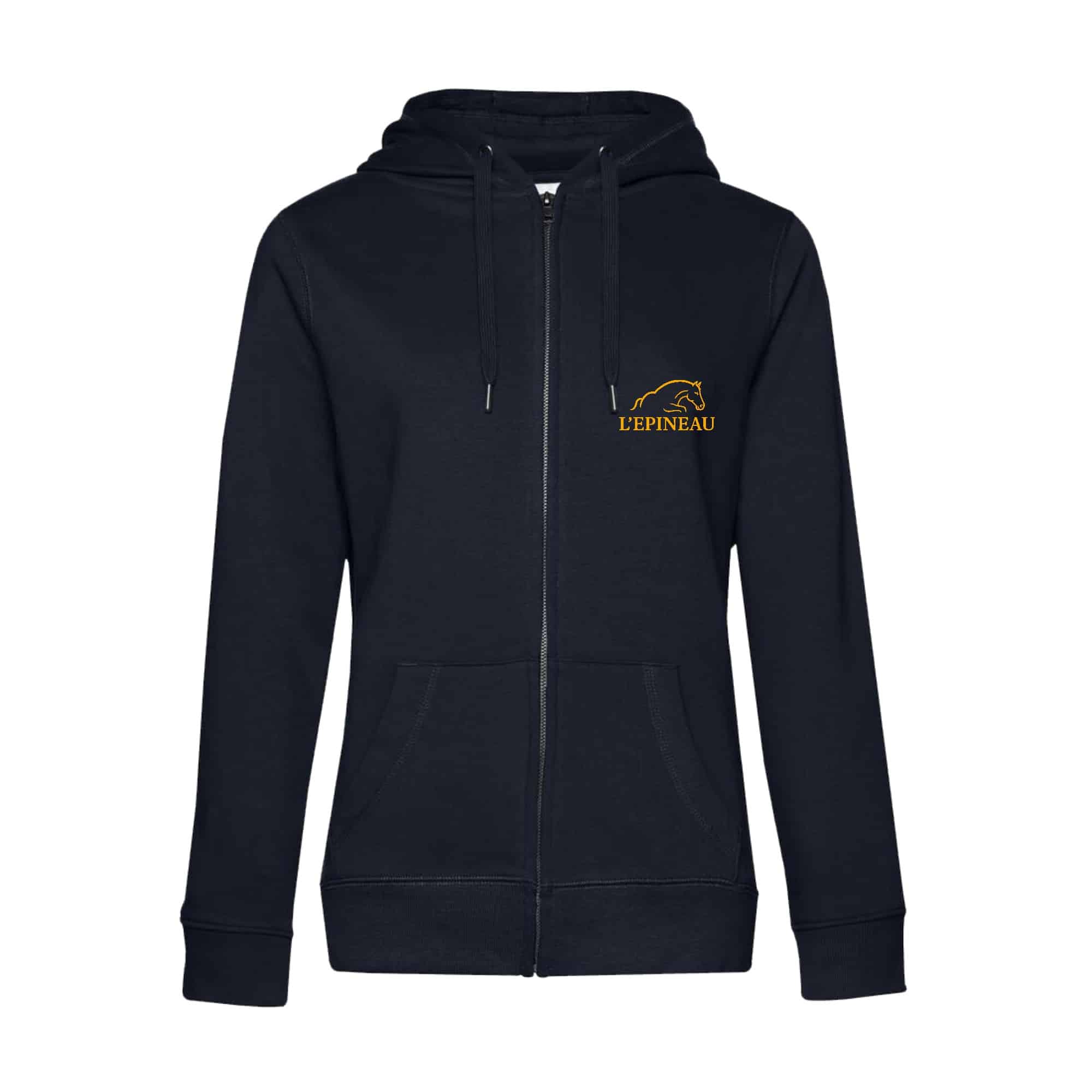 SWEAT ZIPPÉ (femme) - Centres équestres de L’épineau - Navy - BCW03Q