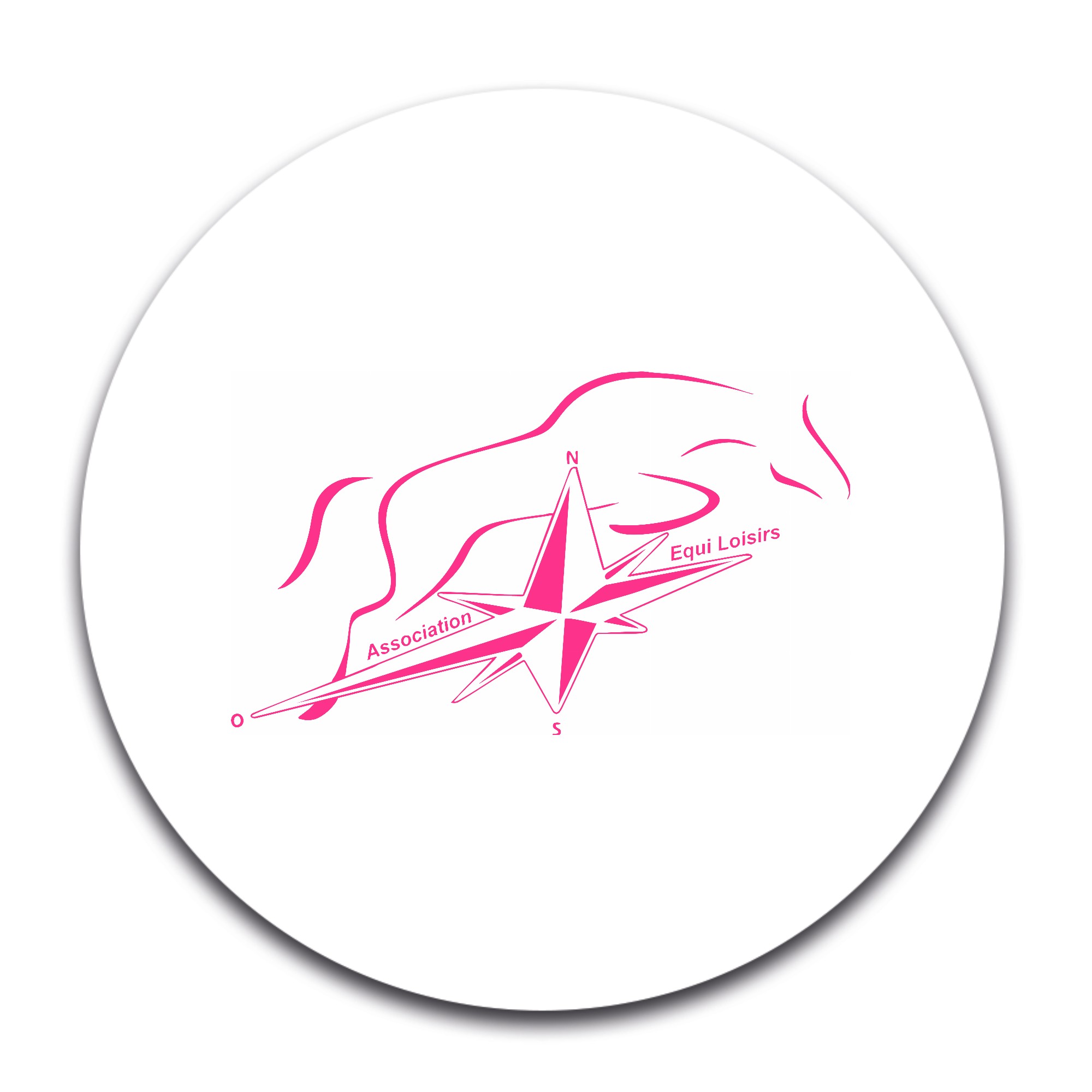 STICKER ROND - Association Equi Loisirs - STI001
