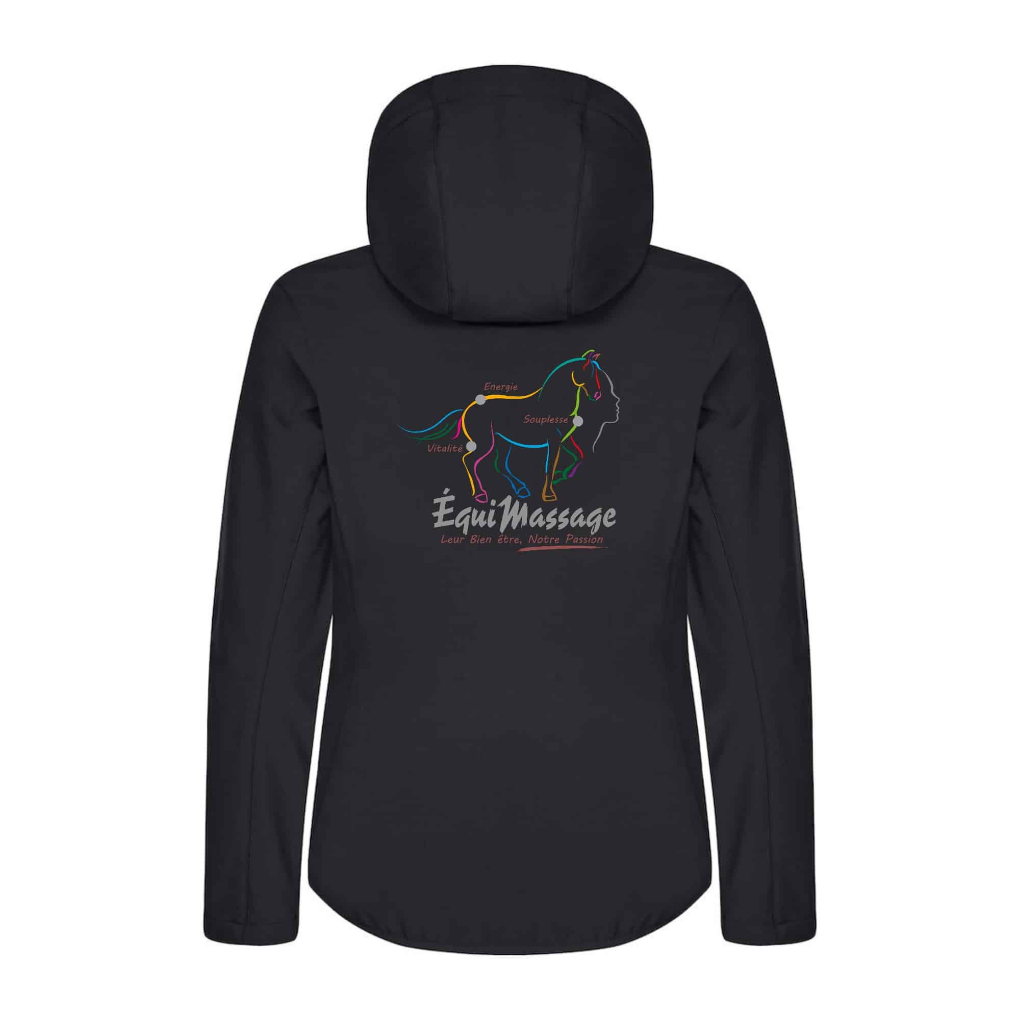 SOFTSHELL "Classic" (femme) - Équimassage - Noir - 0200917 – Image 3