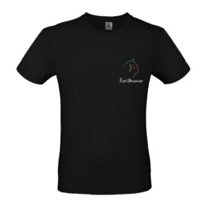 T-SHIRT (enfant) - Équimassage - Noir - BC03TK