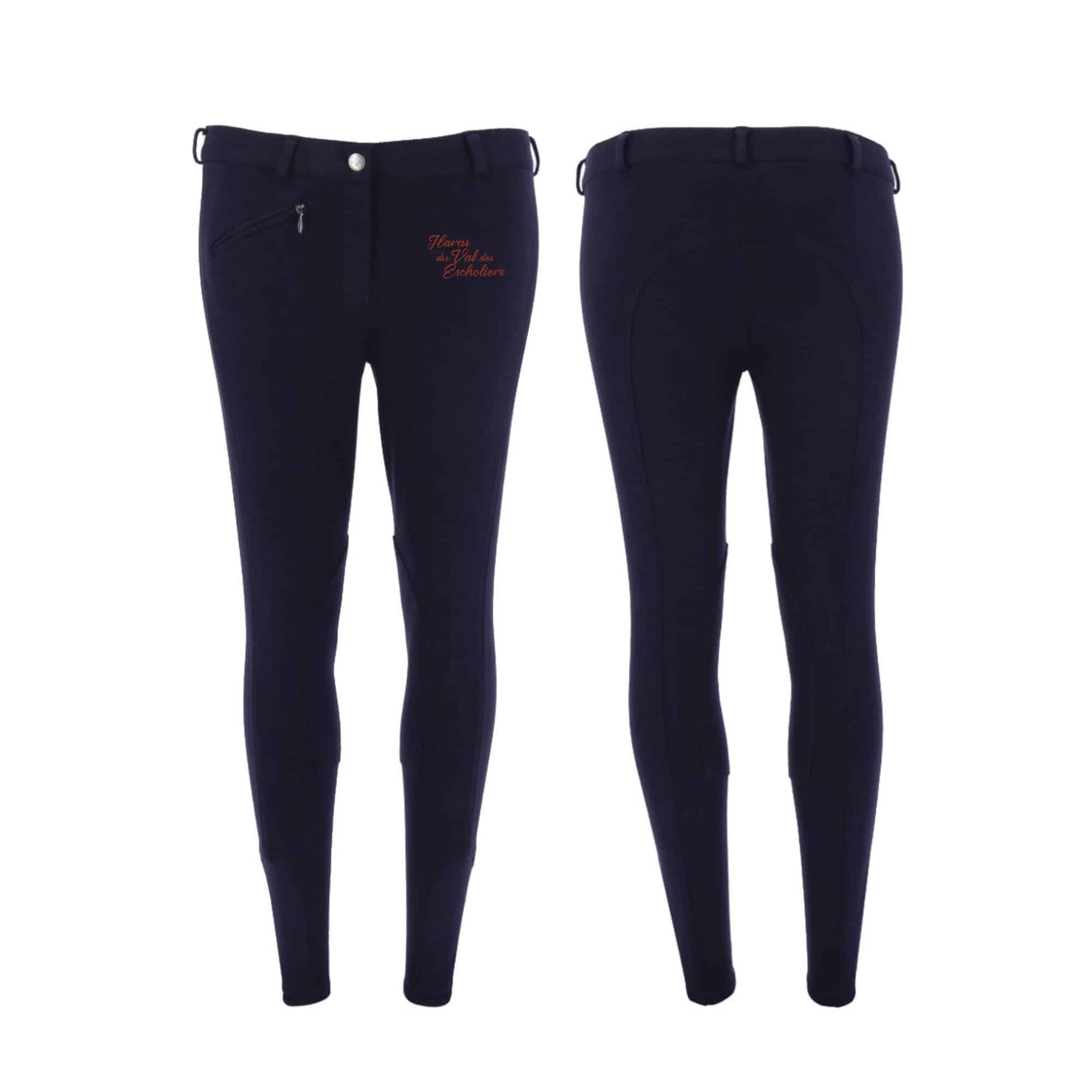 Pantalon d'équitation RIDING WORLD (homme) - Haras du val des escholiers – Navy - 989072