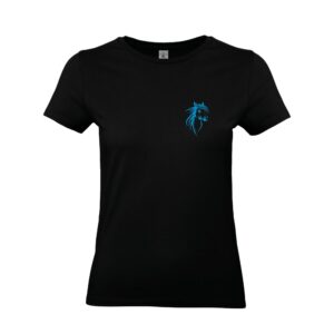 T-SHIRT (femme) - Poney club et élevage de La Gardiole - Noir - BC04T