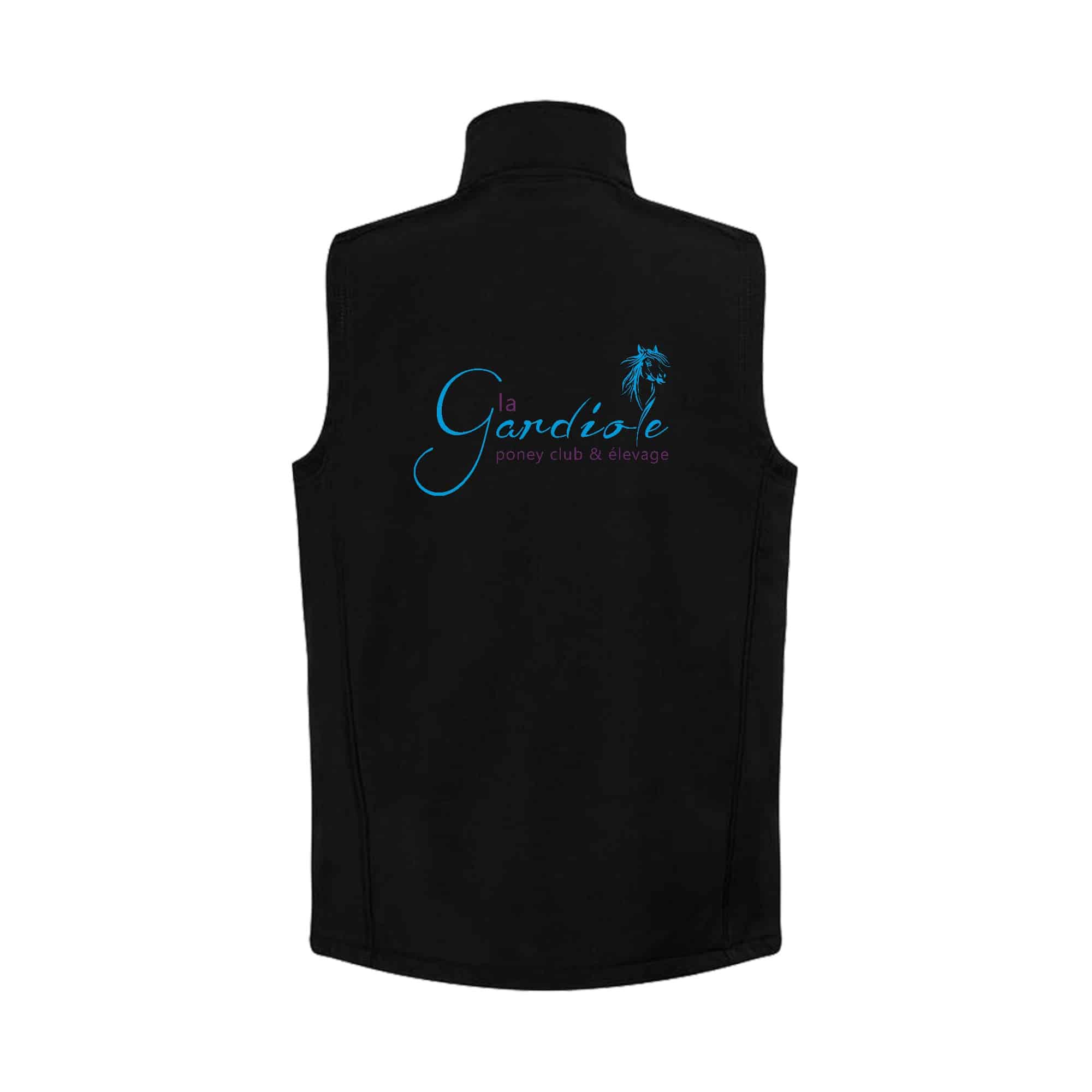 SOFTSHELL SANS MANCHE (femme) – Poney club et élevage de La Gardiole - Noir - R232F – Image 2