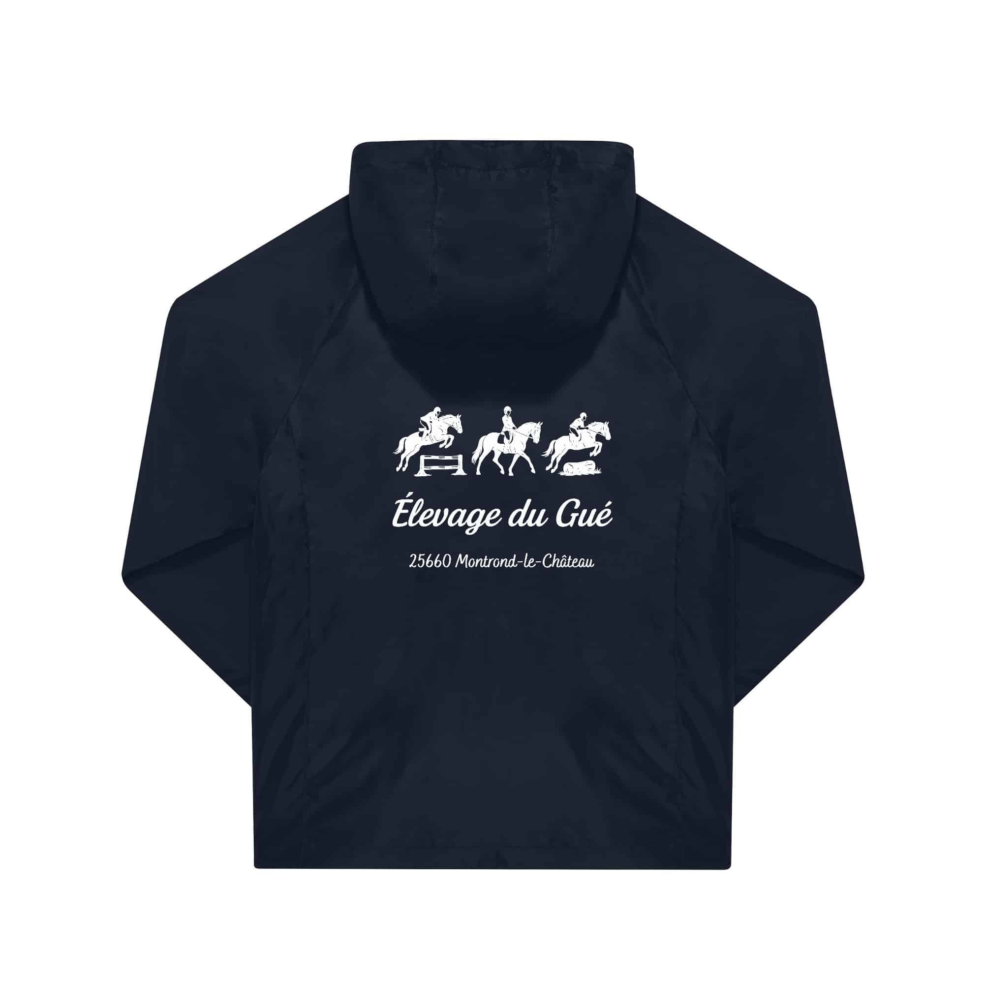 COUPE-VENT (unisexe) - Élevage du Gué - Navy - BC630 – Image 3
