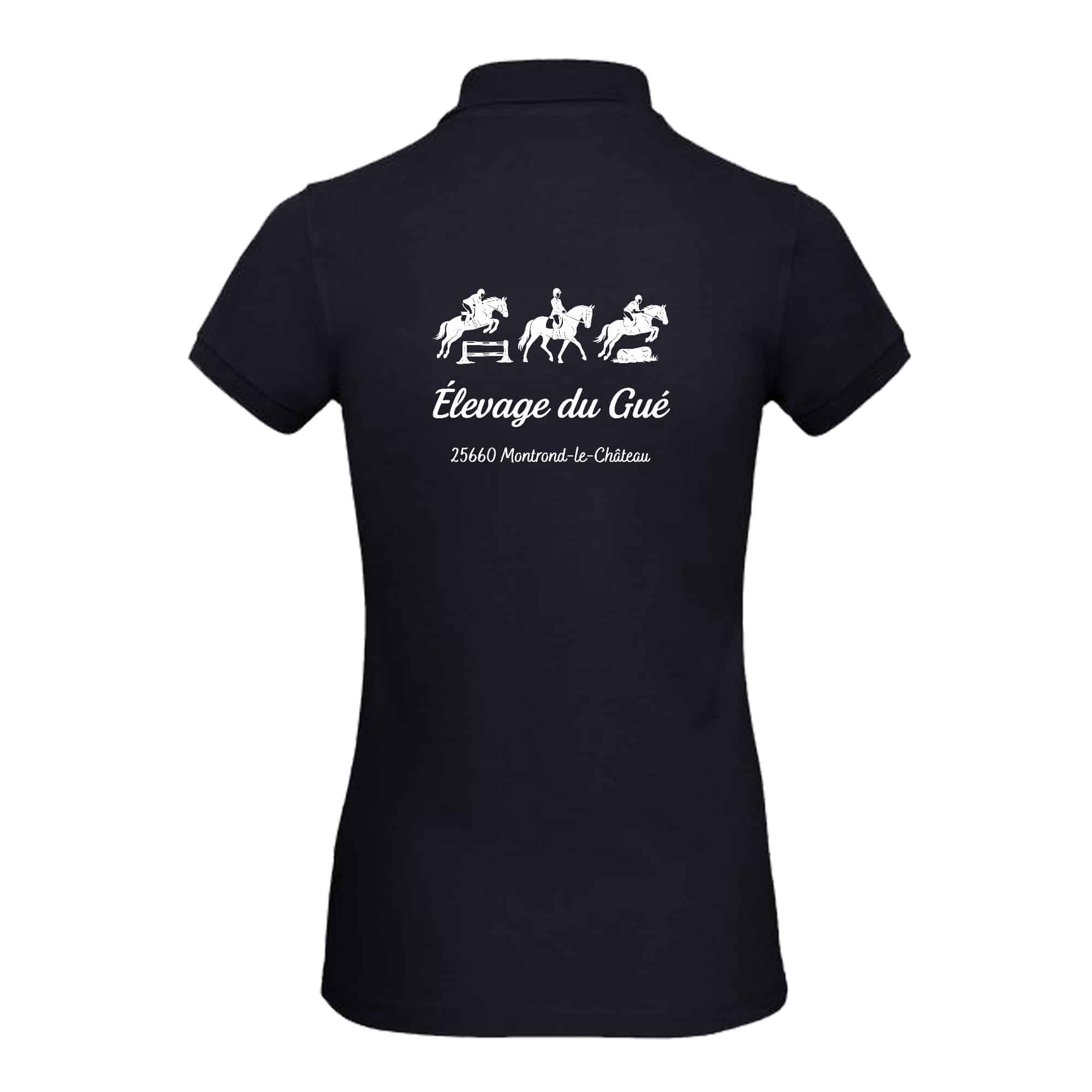 POLO (femme) - Élevage du Gué - Navy - BCI1F – Image 3