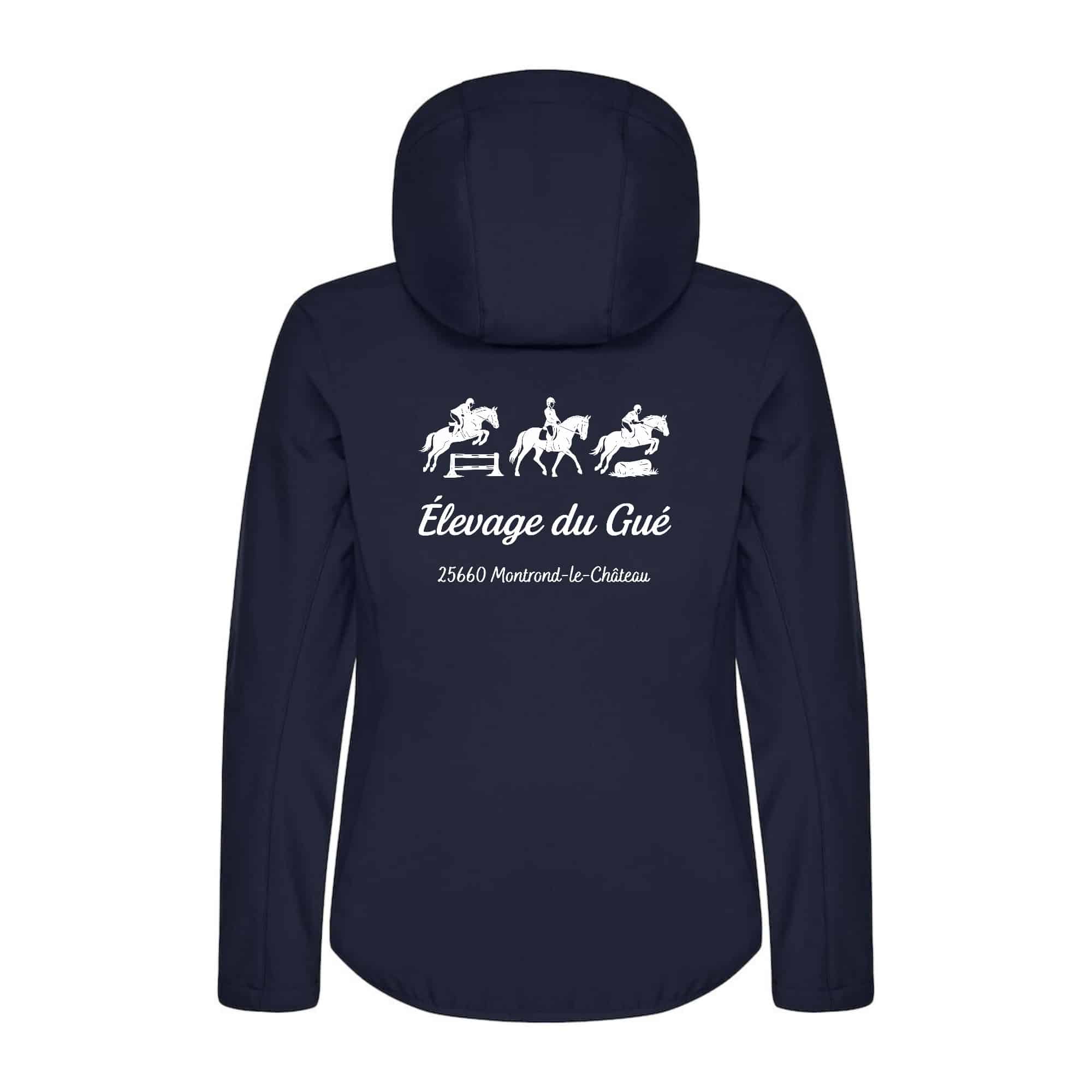 SOFTSHELL "Classic" (femme) - Élevage du Gué - Navy - 0200917 – Image 3