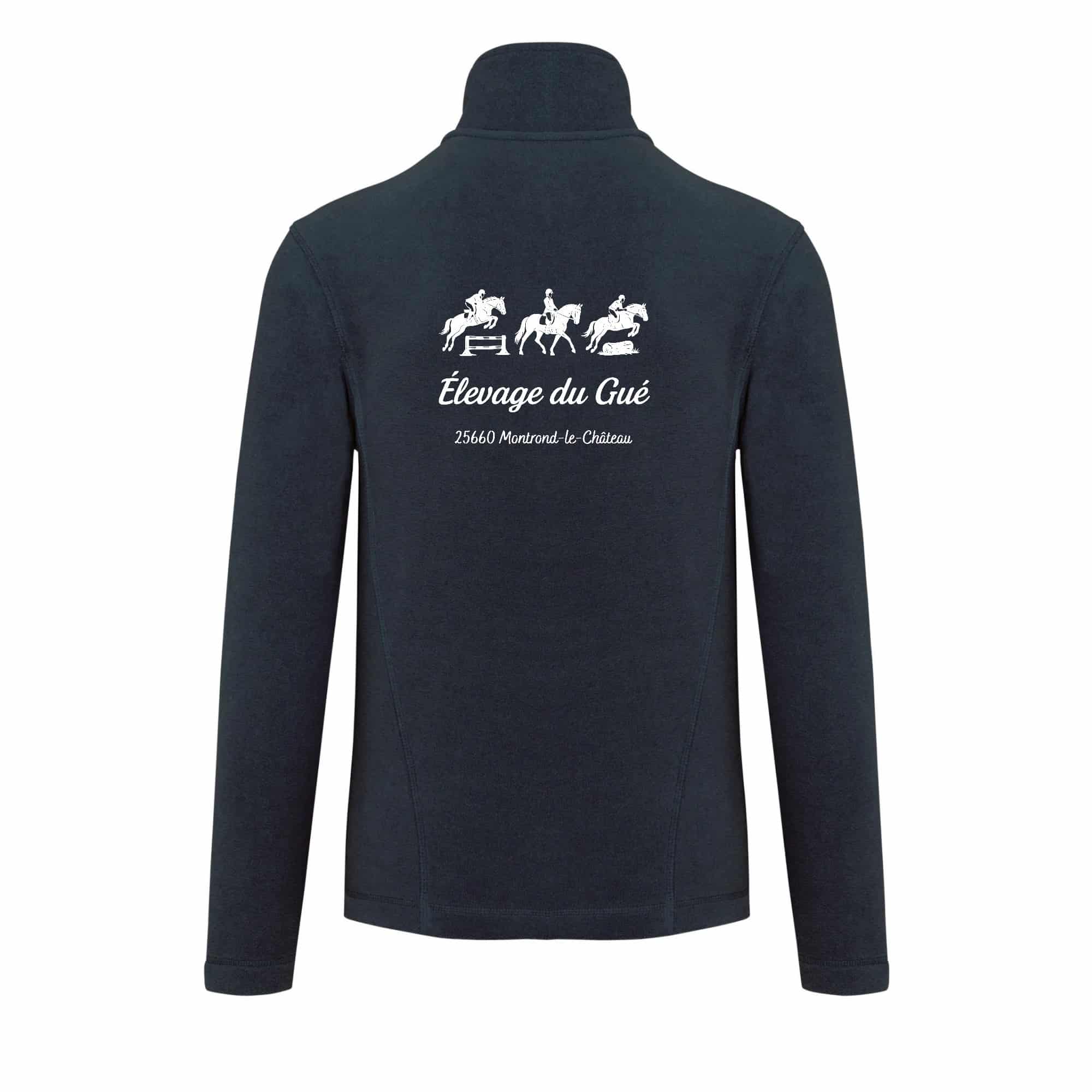 Veste micropolaire zippée (enfant) – Élevage du Gué - Navy – K920 – Image 3