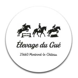 STICKER ROND - Élevage du Gué - STI001