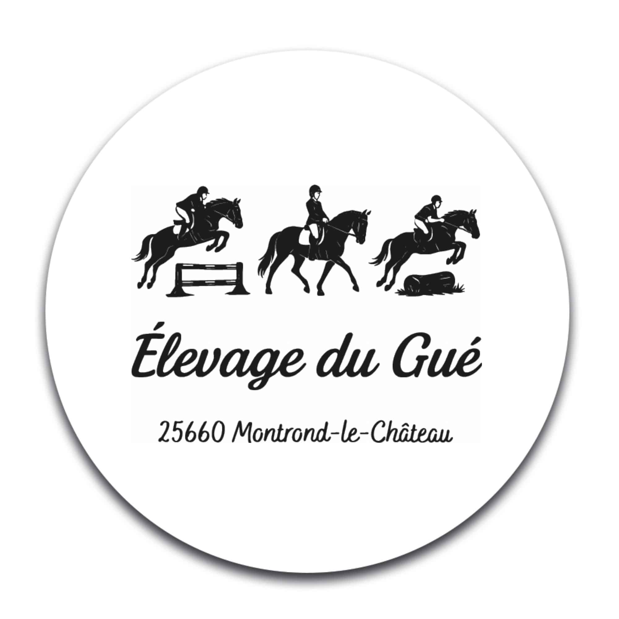 STICKER ROND - Élevage du Gué - STI001