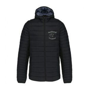 DOUDOUNE AVEC MANCHES ET CAPUCHE (homme) - ASSOCIATION HANDICAVAL CROTELLOISE - Noir - K6110