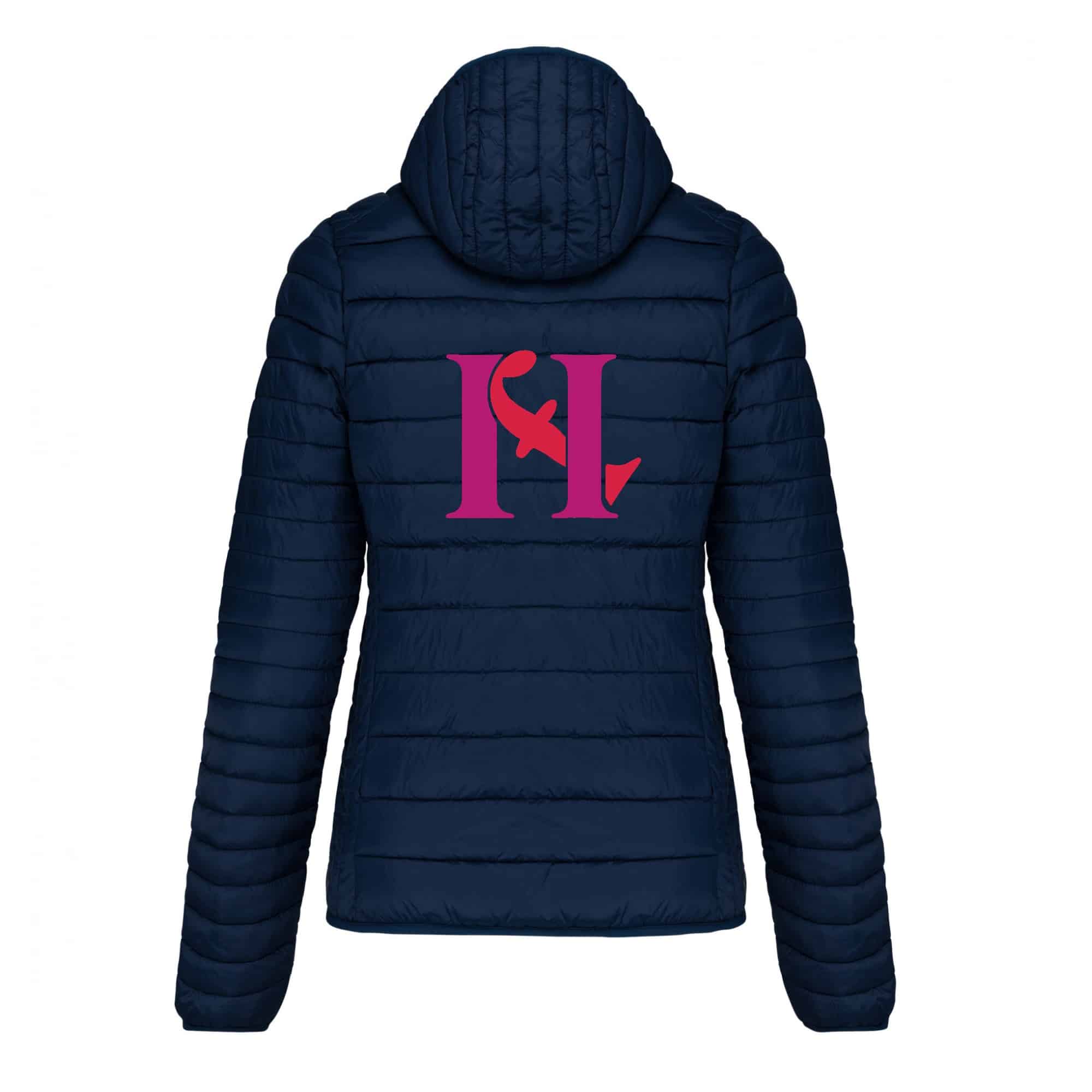 DOUDOUNE AVEC MANCHES ET CAPUCHE (femme) - Hf coaching - Navy - K6111 – Image 3