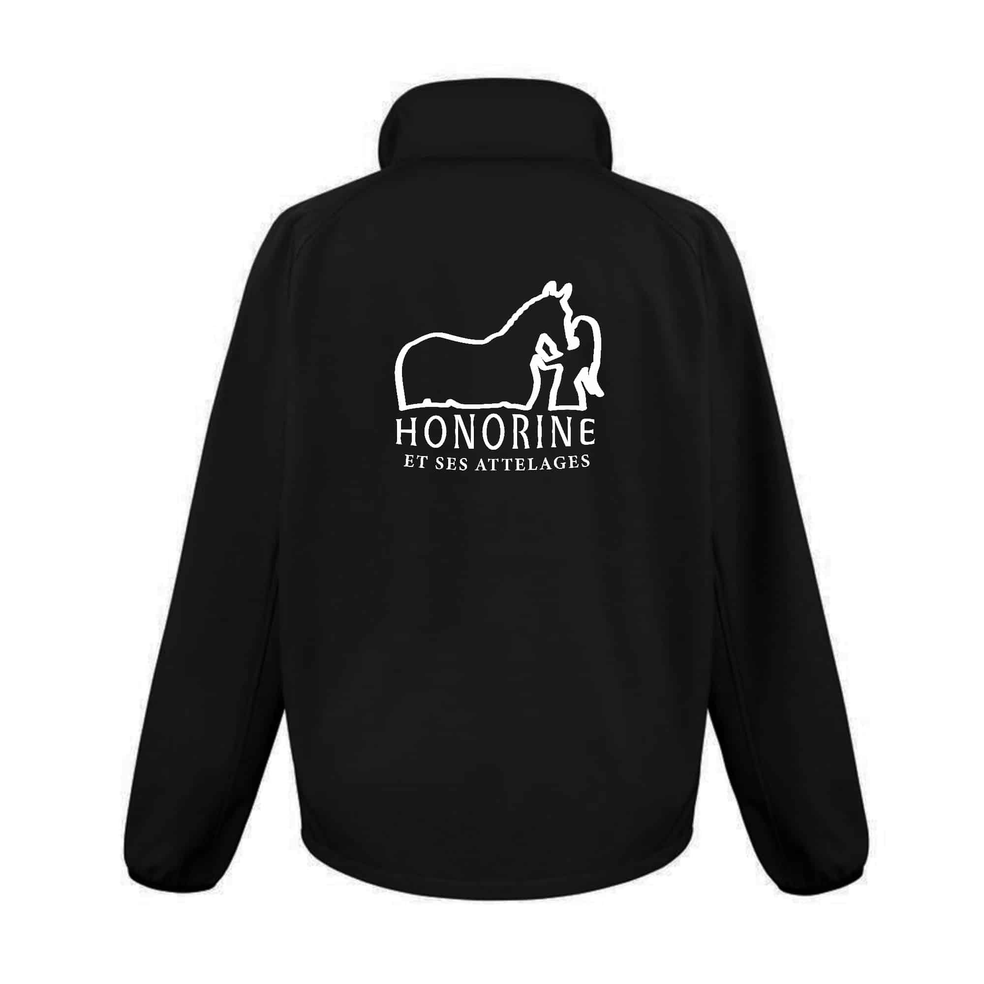 SOFTSHELL ECO (femme) – Honorine et ses attelages - Noir - R231F – Image 3