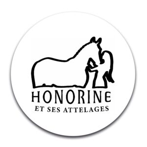 STICKER ROND - Honorine et ses attelages - STI001