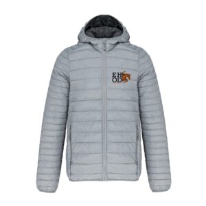 DOUDOUNE AVEC MANCHES ET CAPUCHE (homme) - Équitation Hunter Olivier Diné - Gris Chiné - K6110