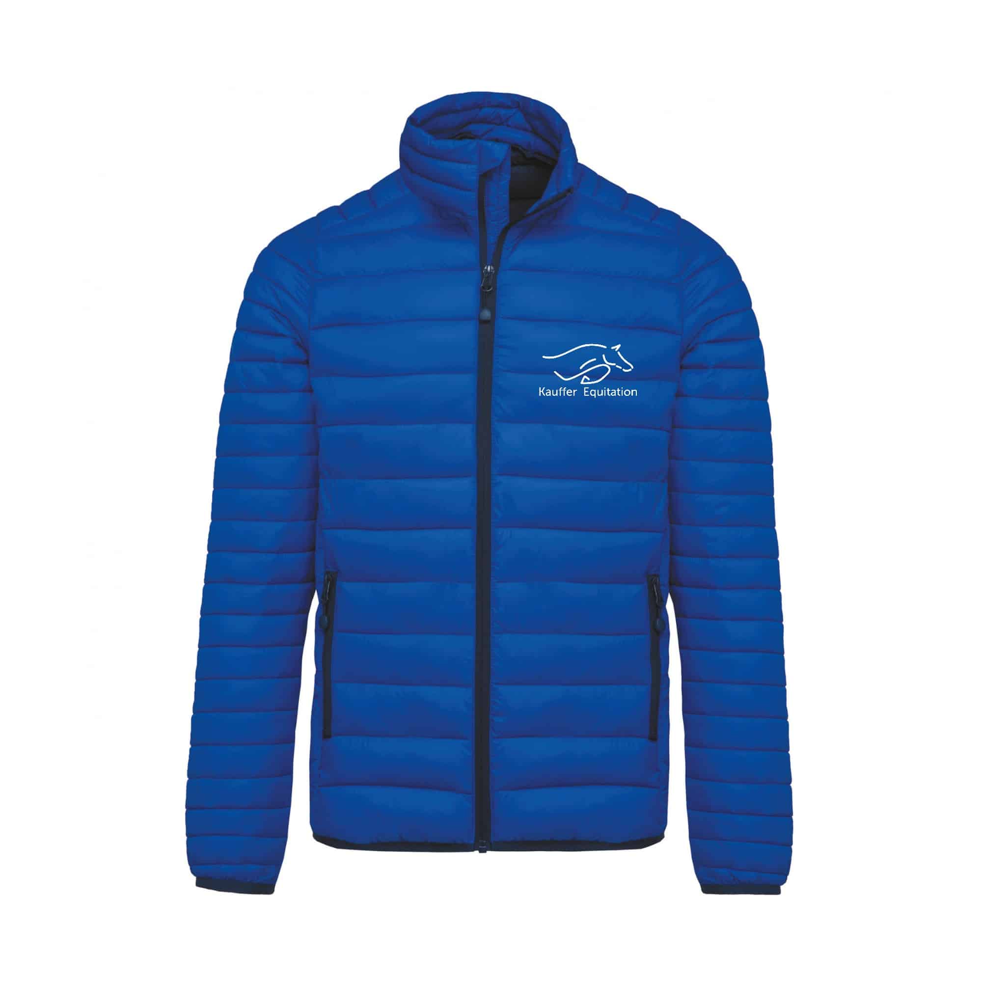 DOUDOUNE AVEC MANCHES (homme) - Kauffer Equitation - Bleu roi - K6120
