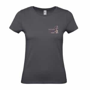 T-SHIRT (femme) - Les écuries de la Rose (62) - Gris Anthracite - BC04T