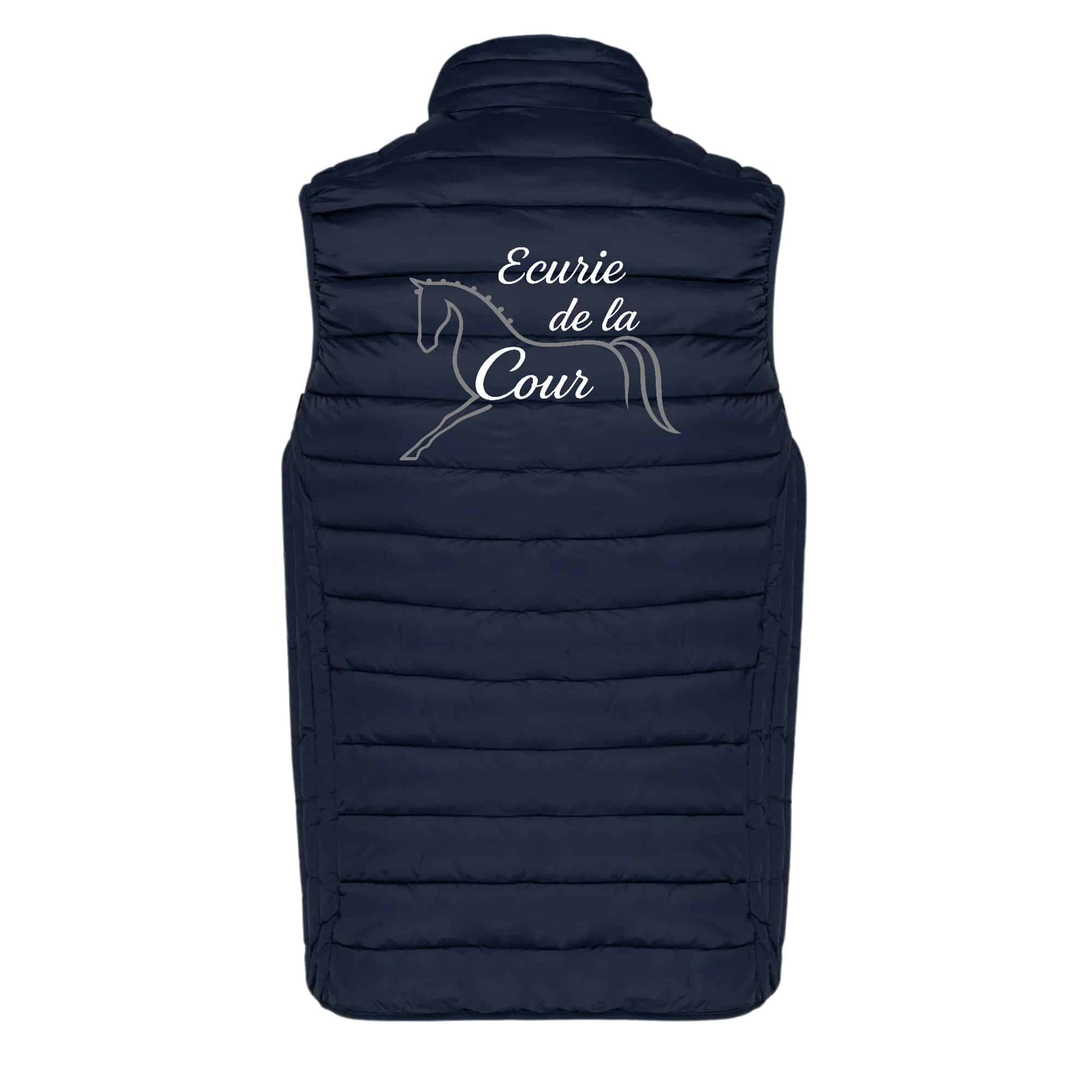 DOUDOUNE SANS MANCHES (enfant) - Ecurie de la cour - Navy - K6115 – Image 3