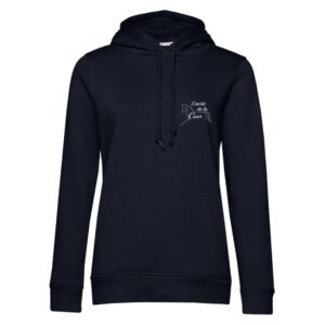 SWEAT A CAPUCHE (femme) – Ecurie de la cour - Navy - BCW34B