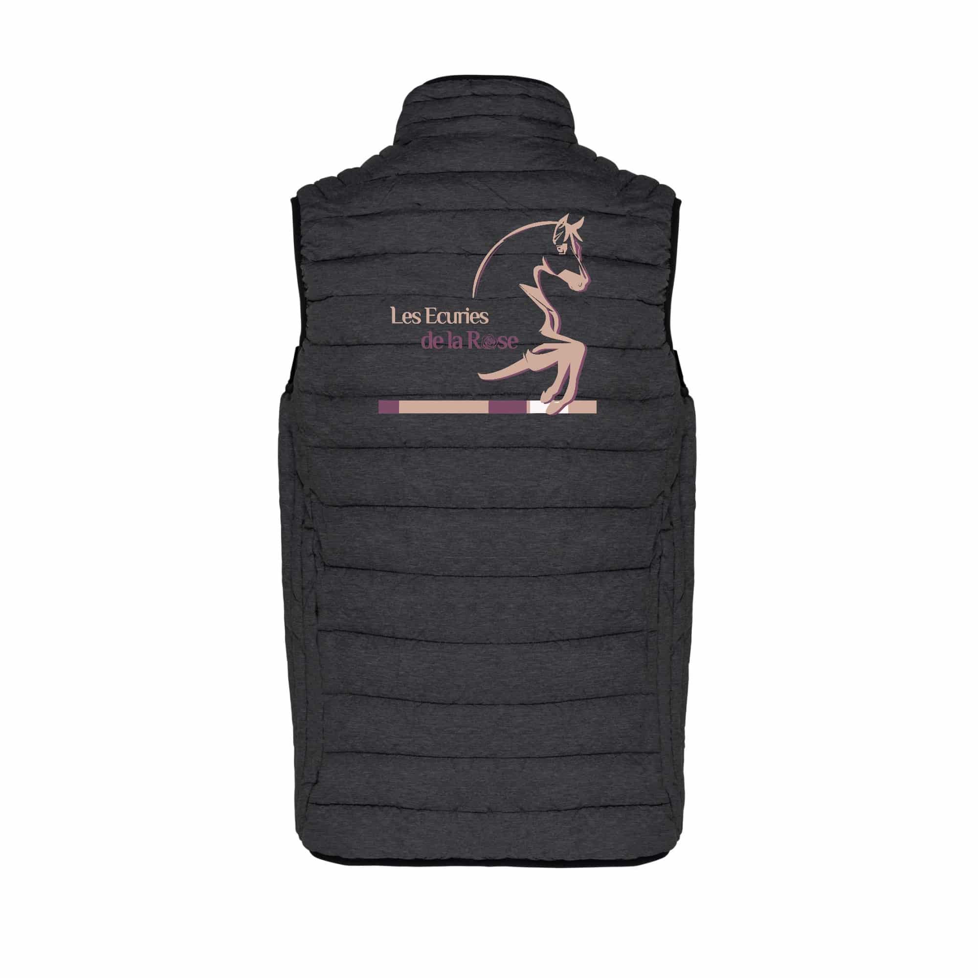 DOUDOUNE SANS MANCHES (homme) - Les écuries de la Rose (62) - Gris Anthracite - K6113 – Image 3