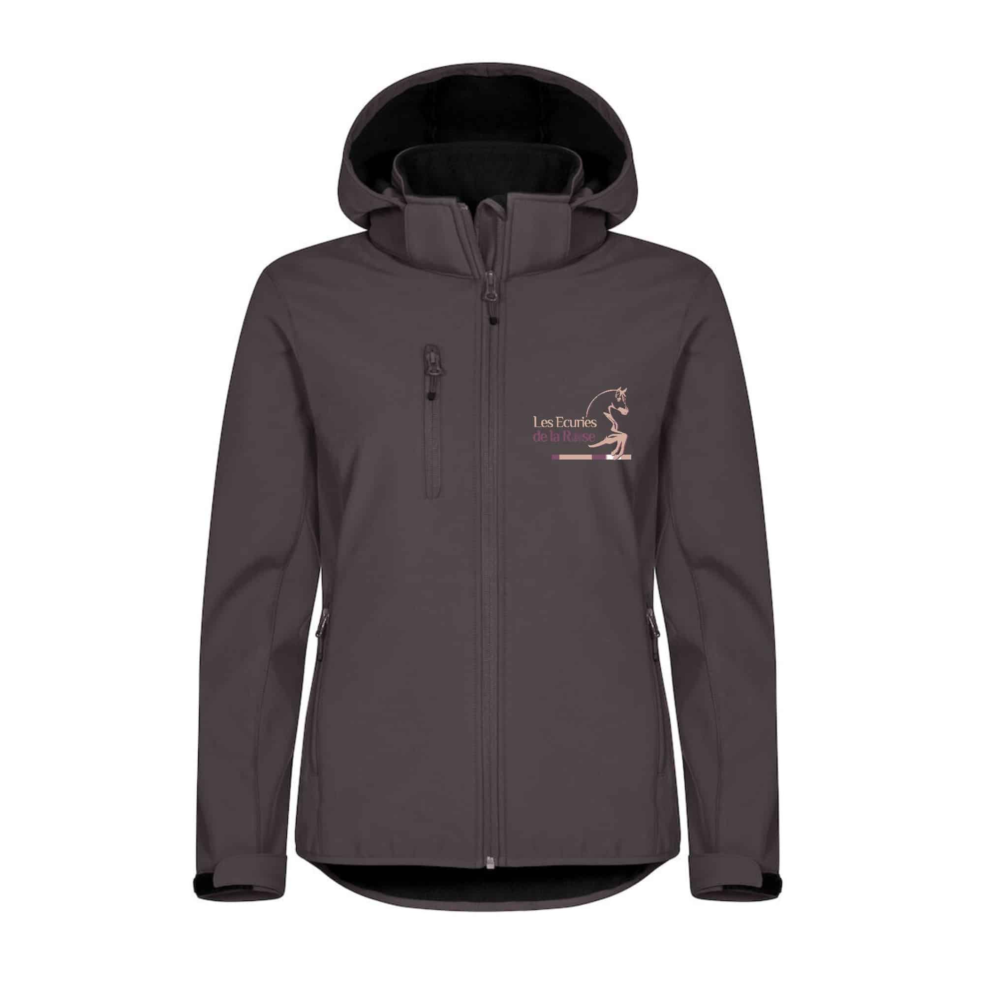 SOFTSHELL "Classic" (femme) - Les écuries de la Rose (62) - Gris Anthracite - 0200917