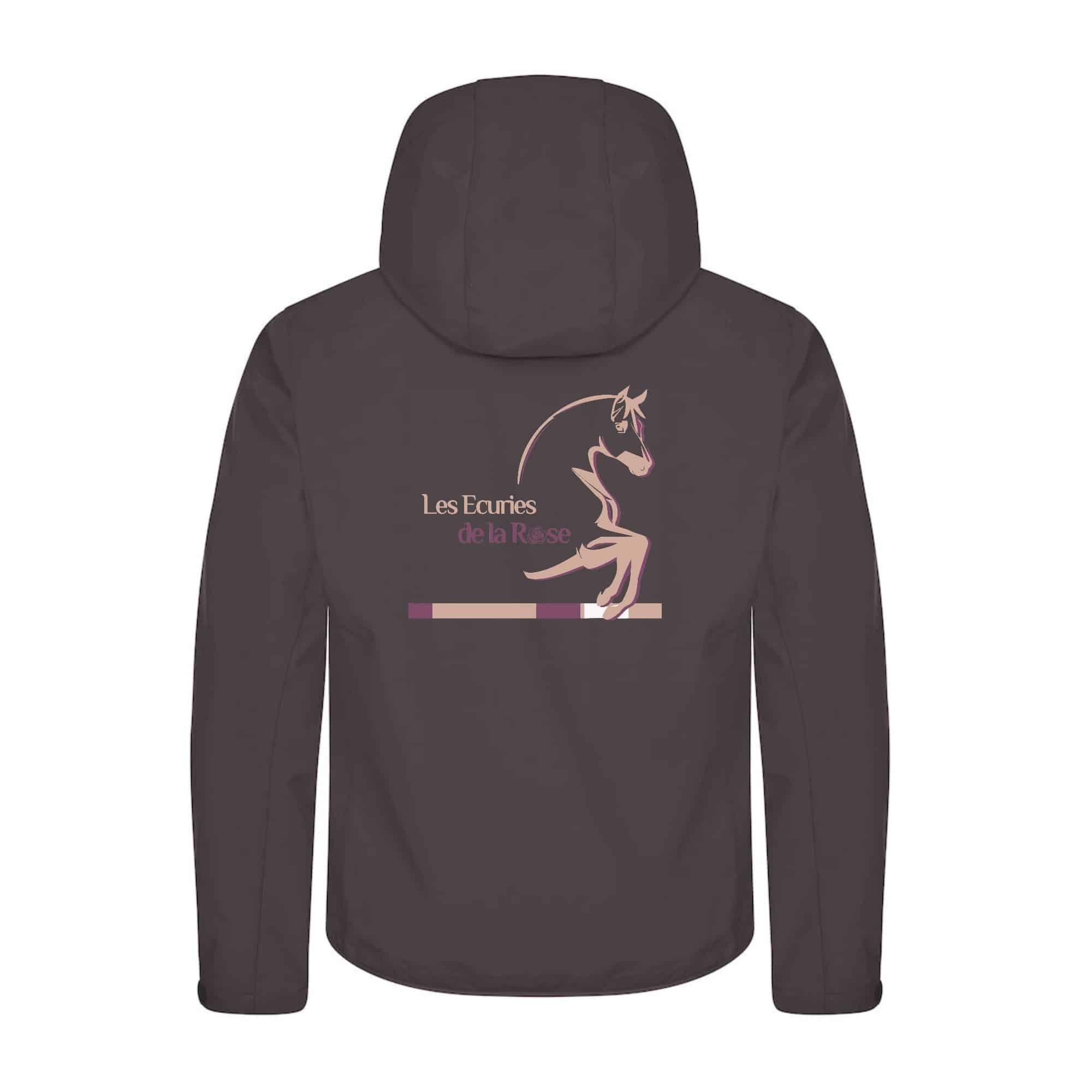 SOFTSHELL "Classic" (homme) - Les écuries de la Rose (62) - Gris Anthracite - 0200912 – Image 3